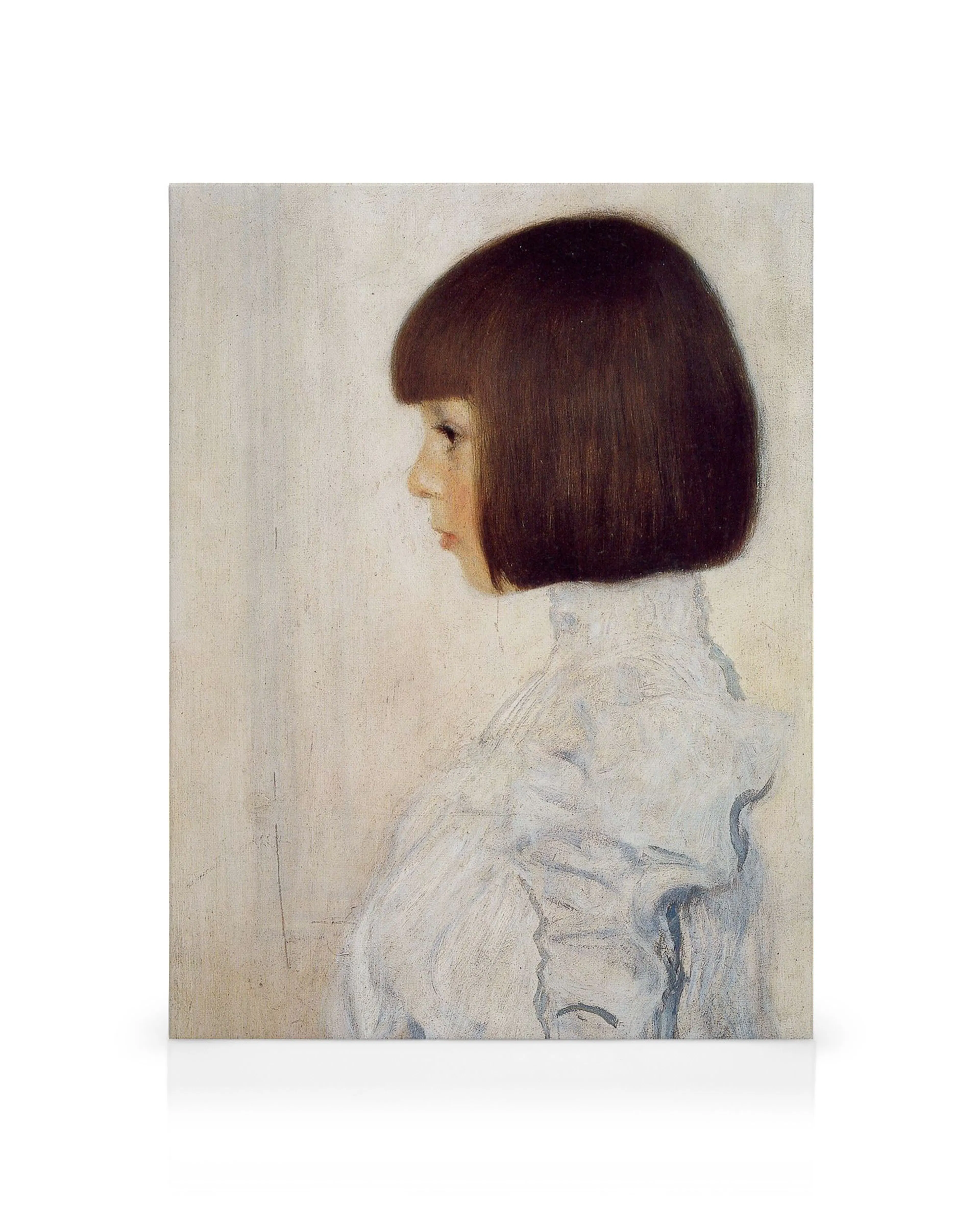 Πορτρέτο Helene Klimt, Gustav Klimt, καμβάς, παιδική μορφή, προφίλ, σκούρα μαλλιά