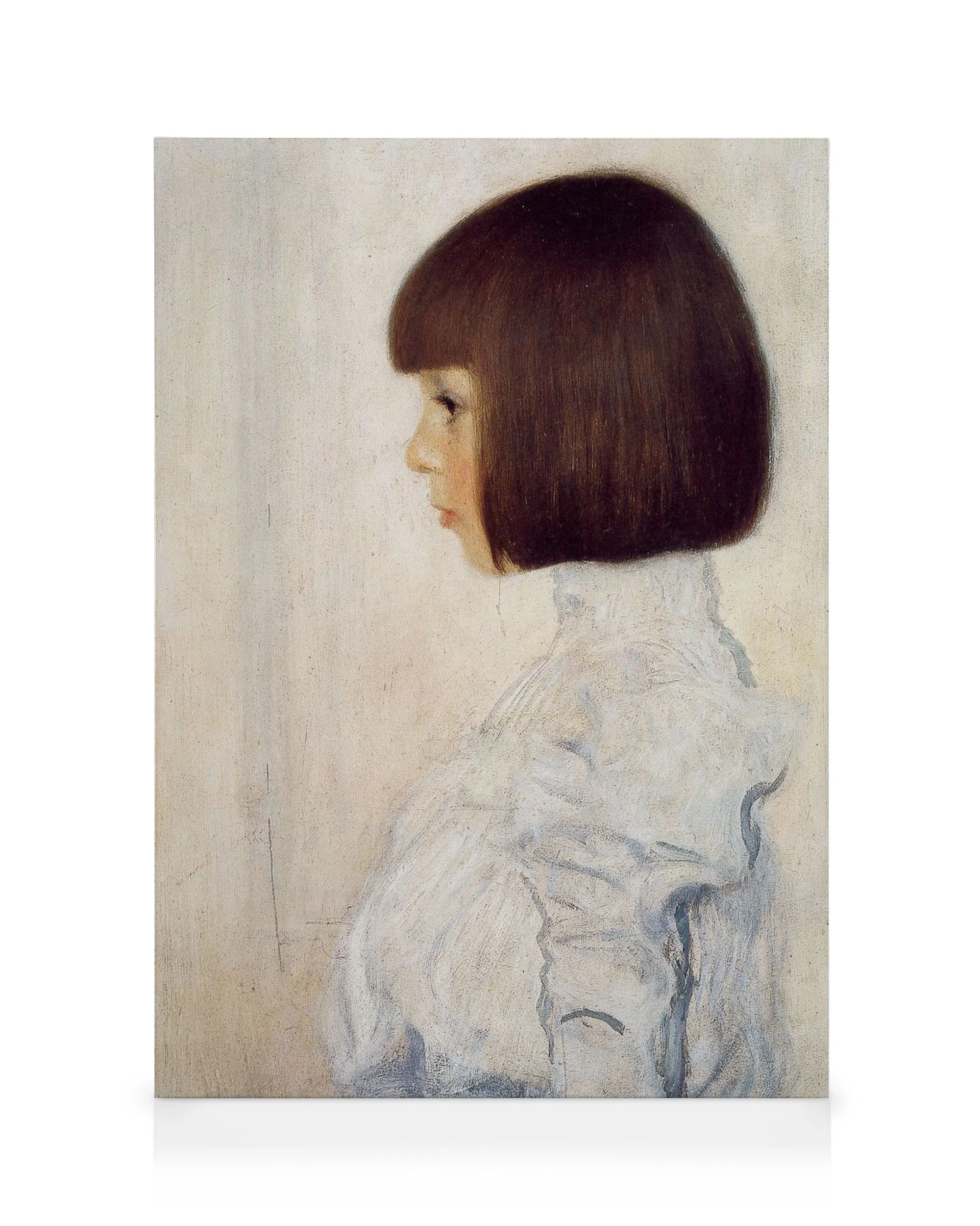 Πορτρέτο Helene Klimt, Gustav Klimt, καμβάς, παιδική μορφή, προφίλ, σκούρα μαλλιά