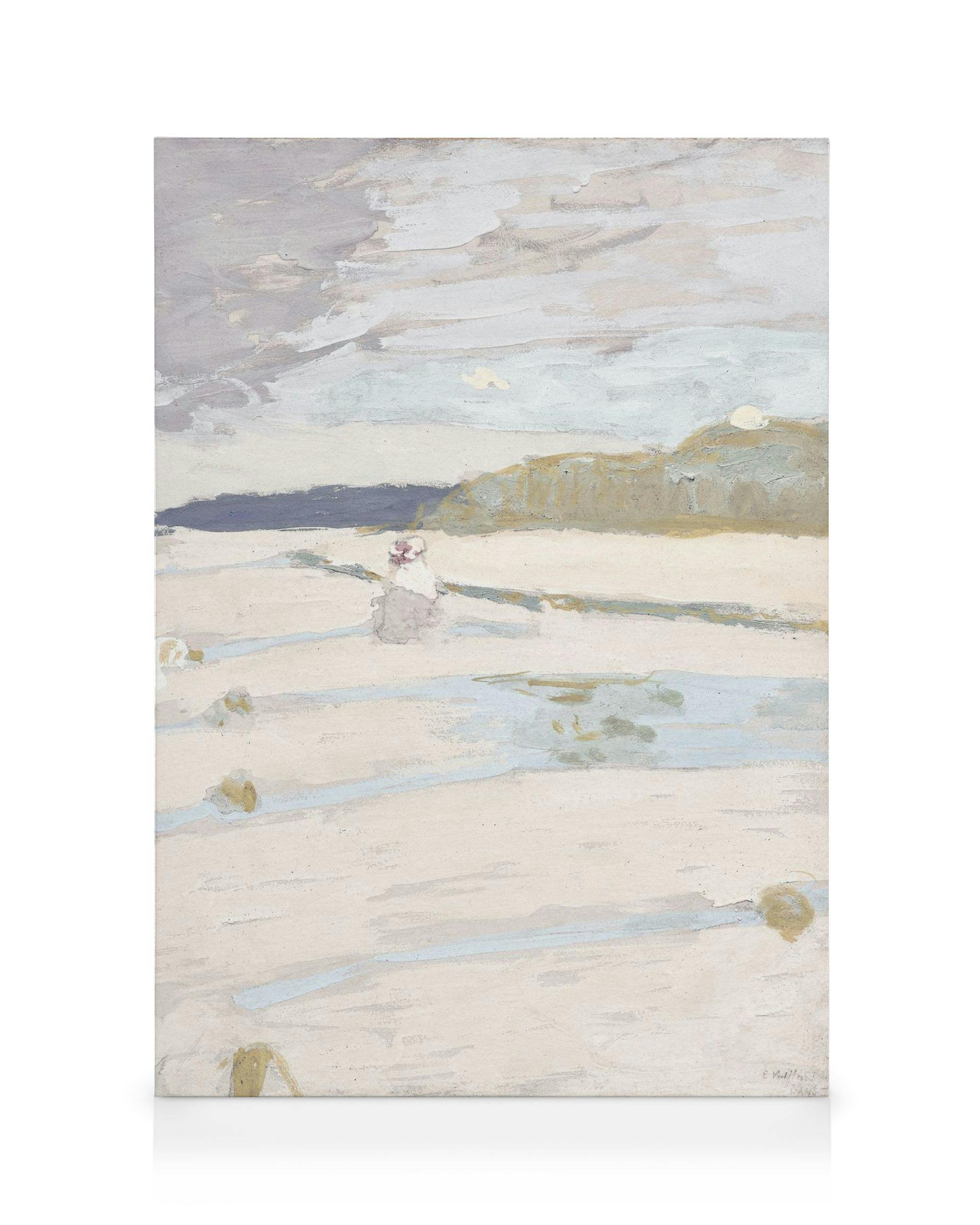 Canvas Prints Édouard Vuillard - The Beach at Saint-Jacut Canvas print (30x40 cm)