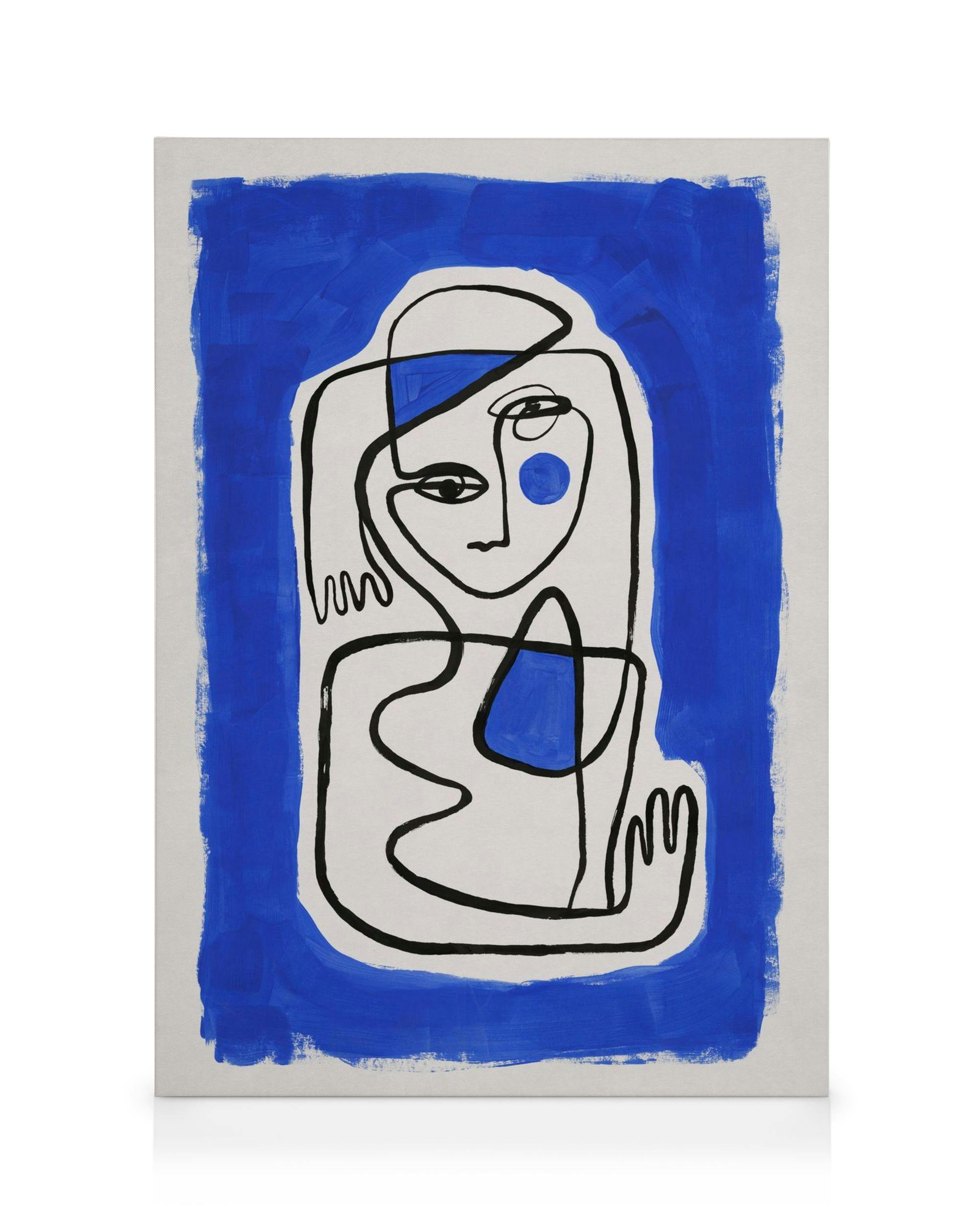 Pose in Blue Canvas (30x40 cm - Fotokaders Eiken)