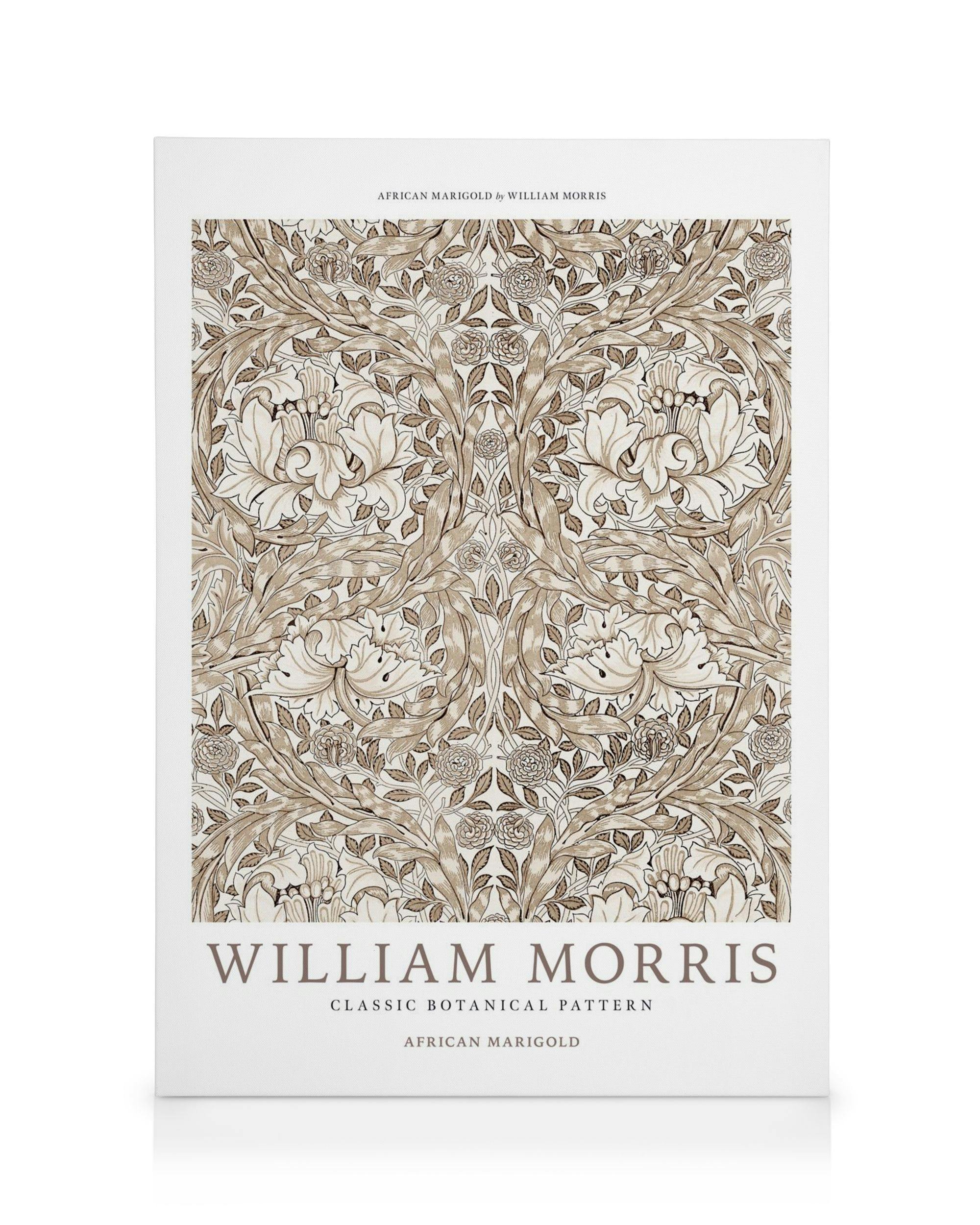 Canvas Prints William Morris - African Marigold Canvas print (50x70 cm - Oak Frame)
