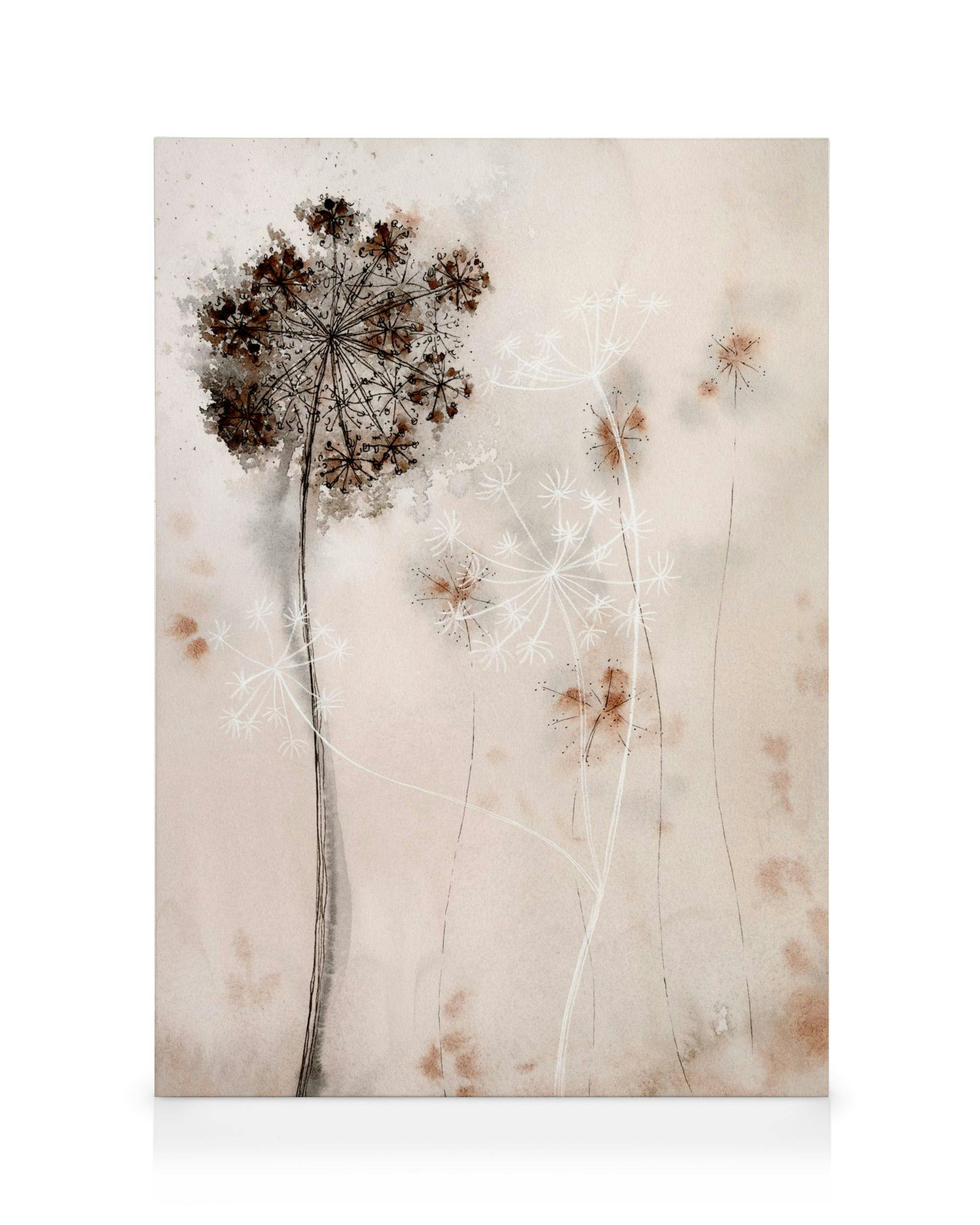 Obrazy na płótnie Dried Flowers Art No2 Obraz na płótnie (30x40 cm - Czarna ramka)