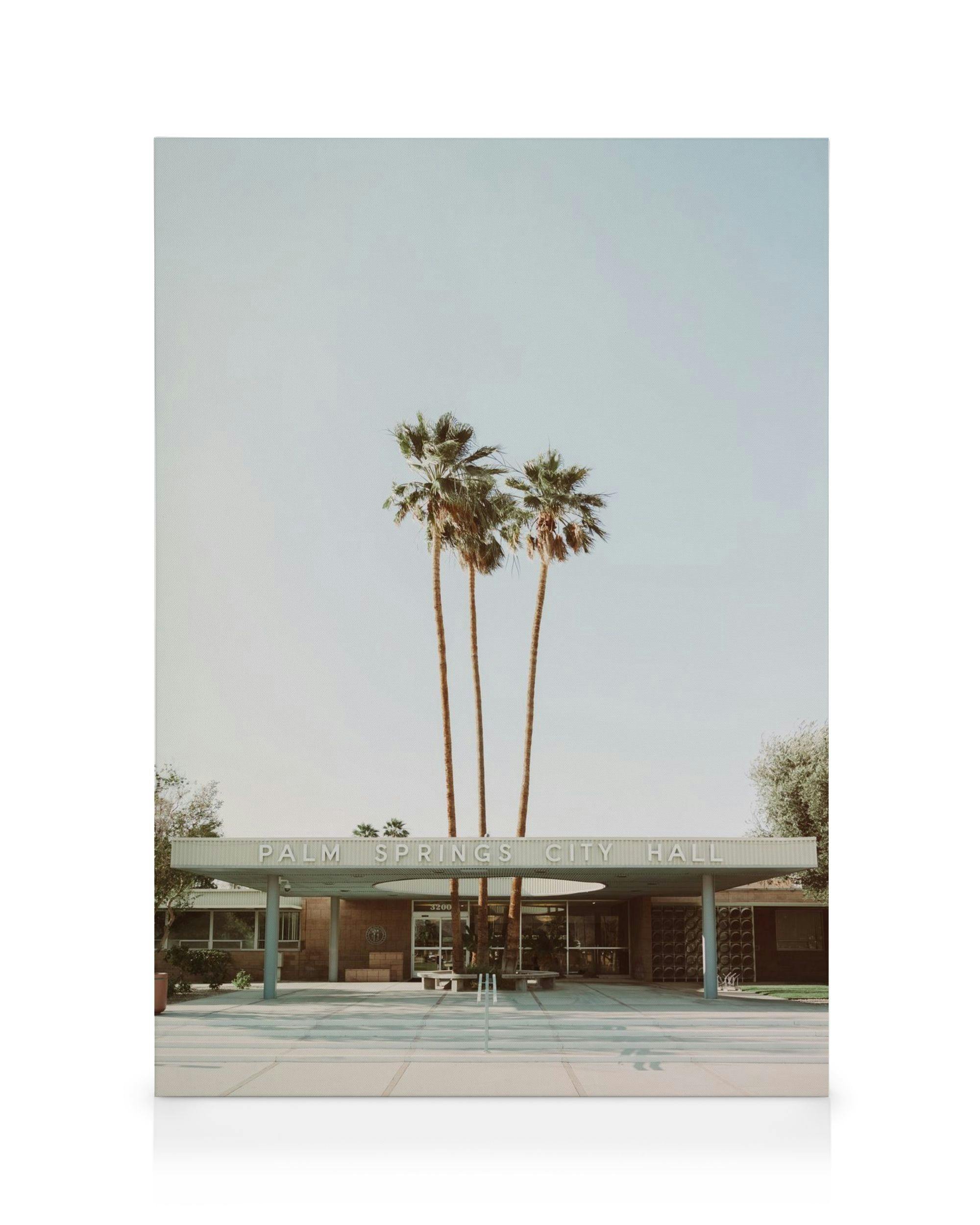 Canvas Prints Palm Springs City Hall Canvas print (50x70 cm - Black Frame)
