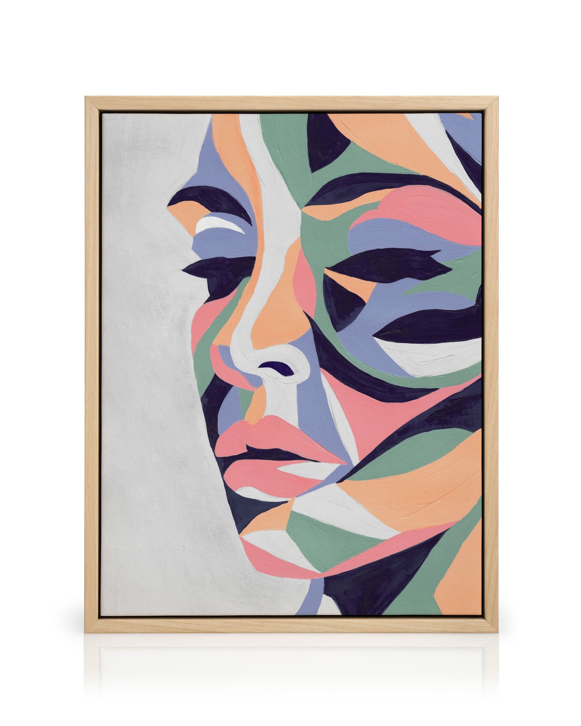 Colorful Portrait Canvas Print – Abstract Wall Art Poster | Desenio