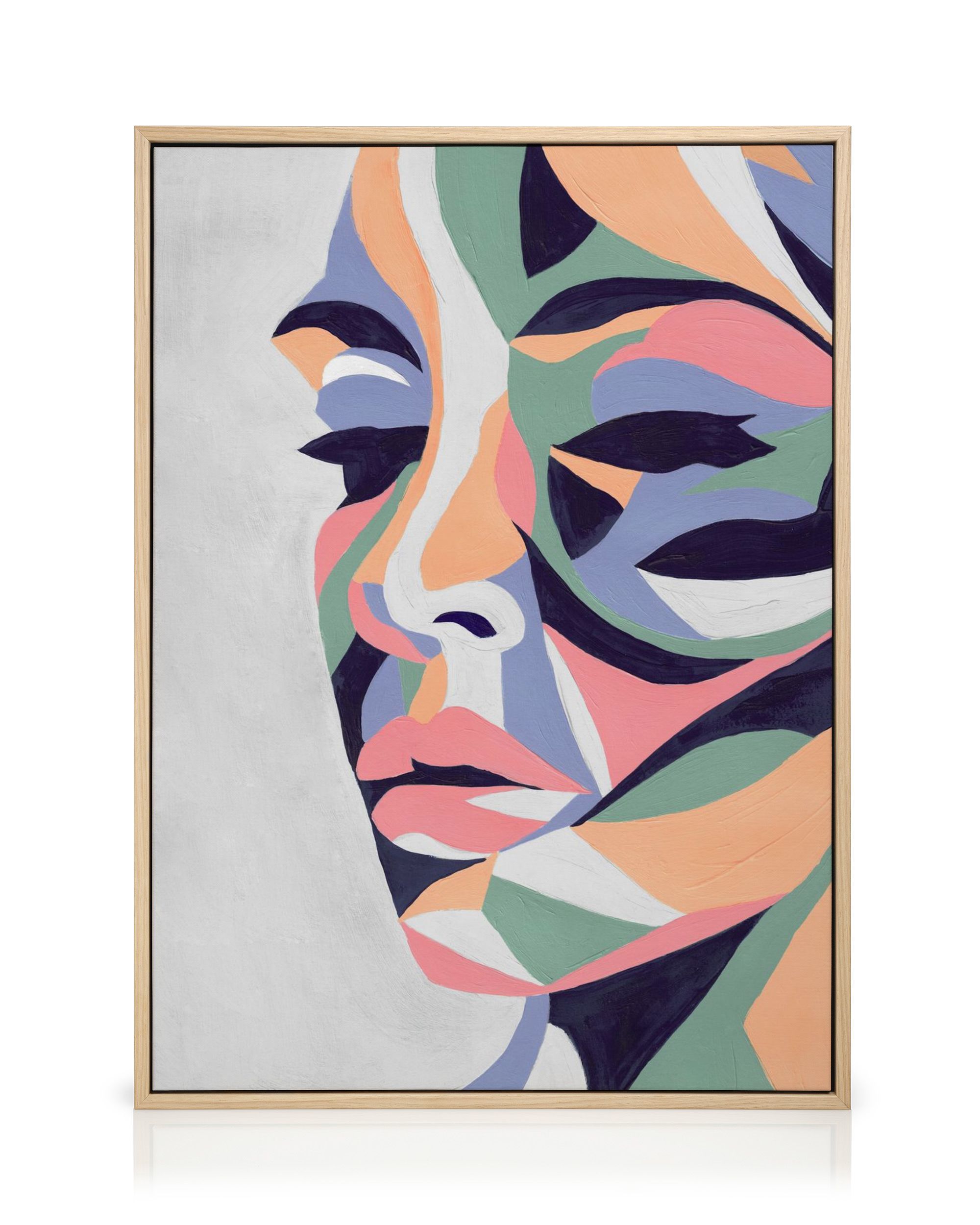 Colorful Portrait Canvas Print – Abstract Wall Art Poster | Desenio