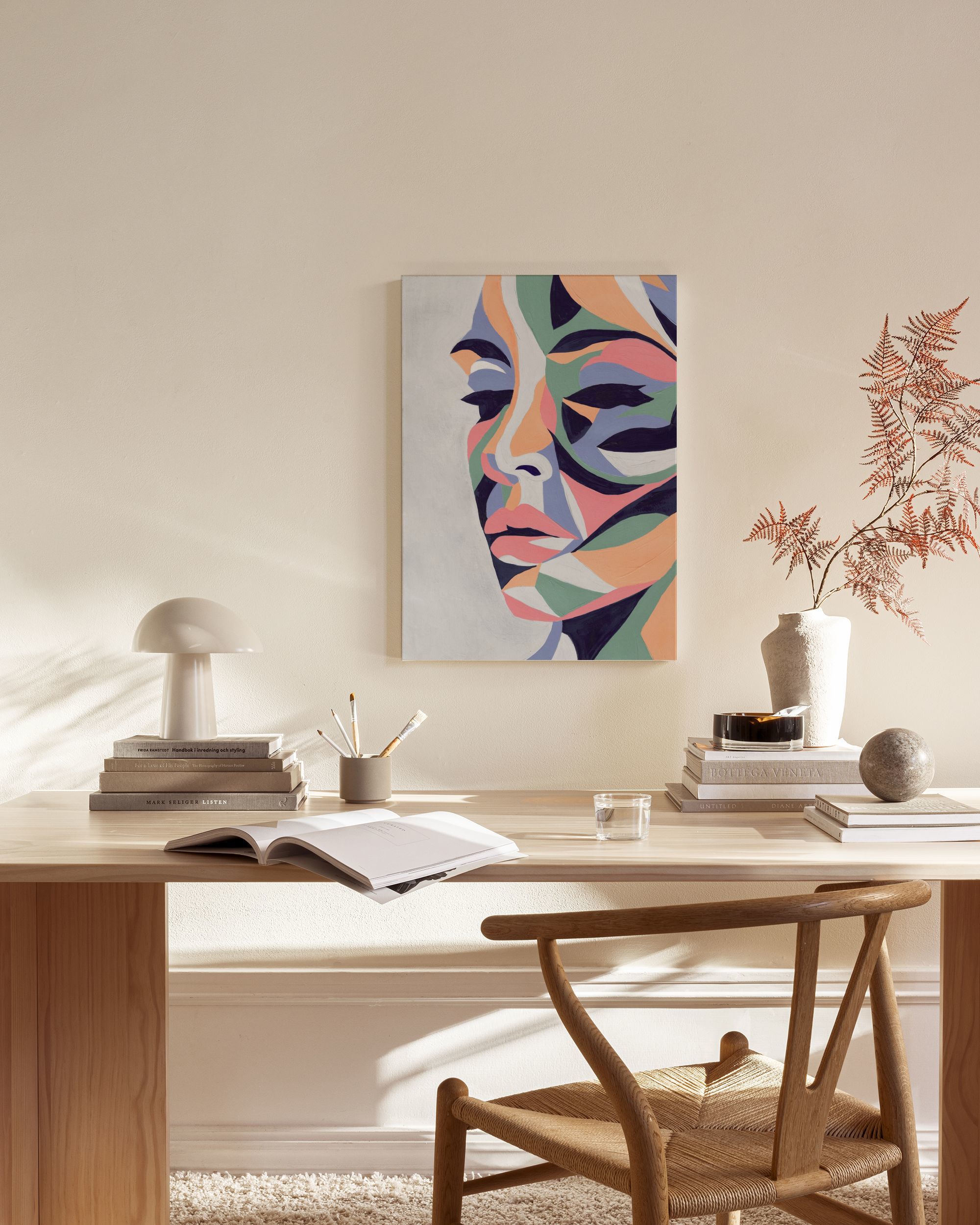 Colorful Portrait Canvas Print – Abstract Wall Art Poster | Desenio