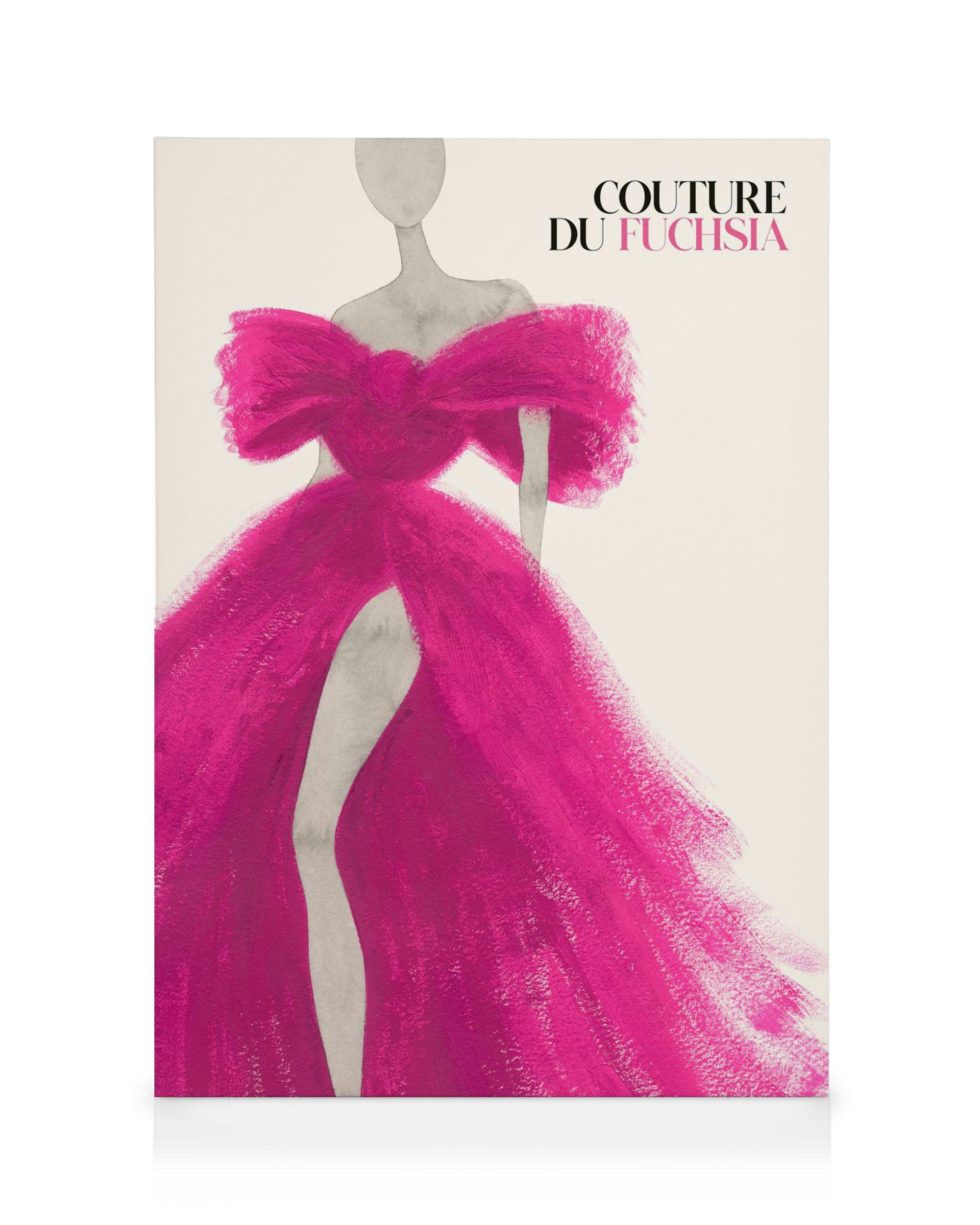 Canvastavlor Couture du Fuchsia Canvastavla (70x100 cm)