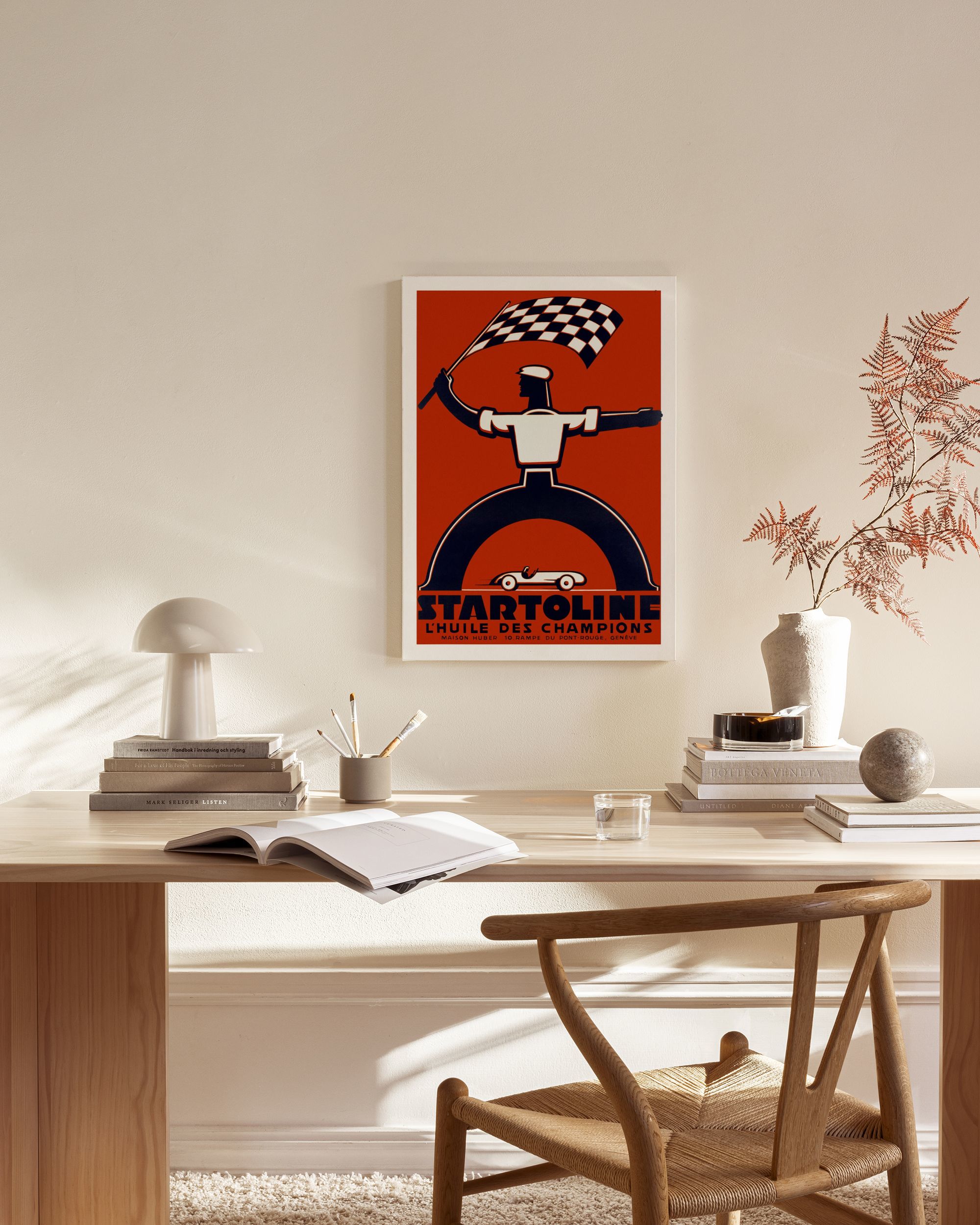 Startoline Canvas Print – Retro Racing Wall Art | Desenio