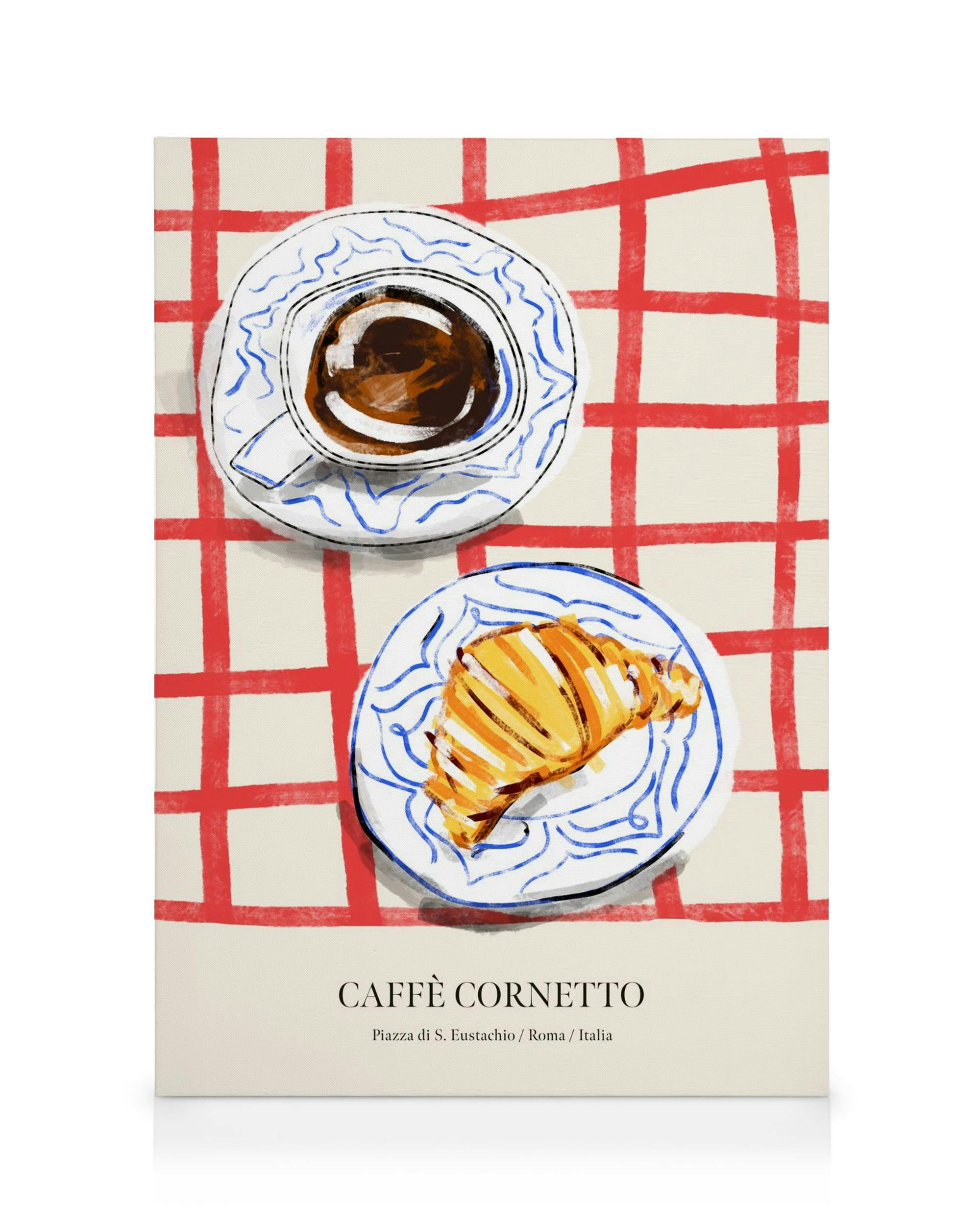 Caffè Cornetto lerret (30x40 cm - Eikeramme)