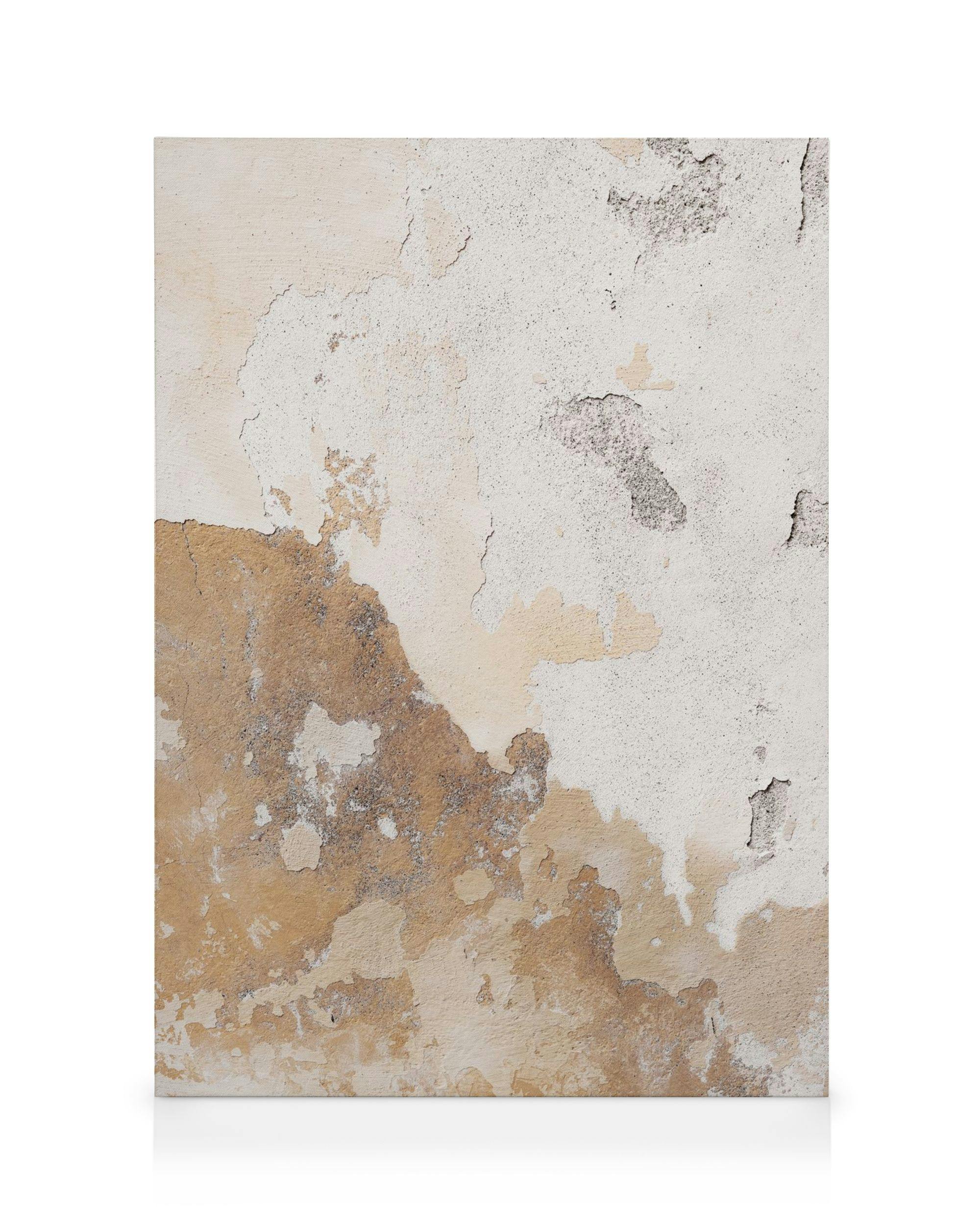 Raw Concrete Wall No4 Tableau sur toile (30x40 cm) - Art abstrait par Desenio