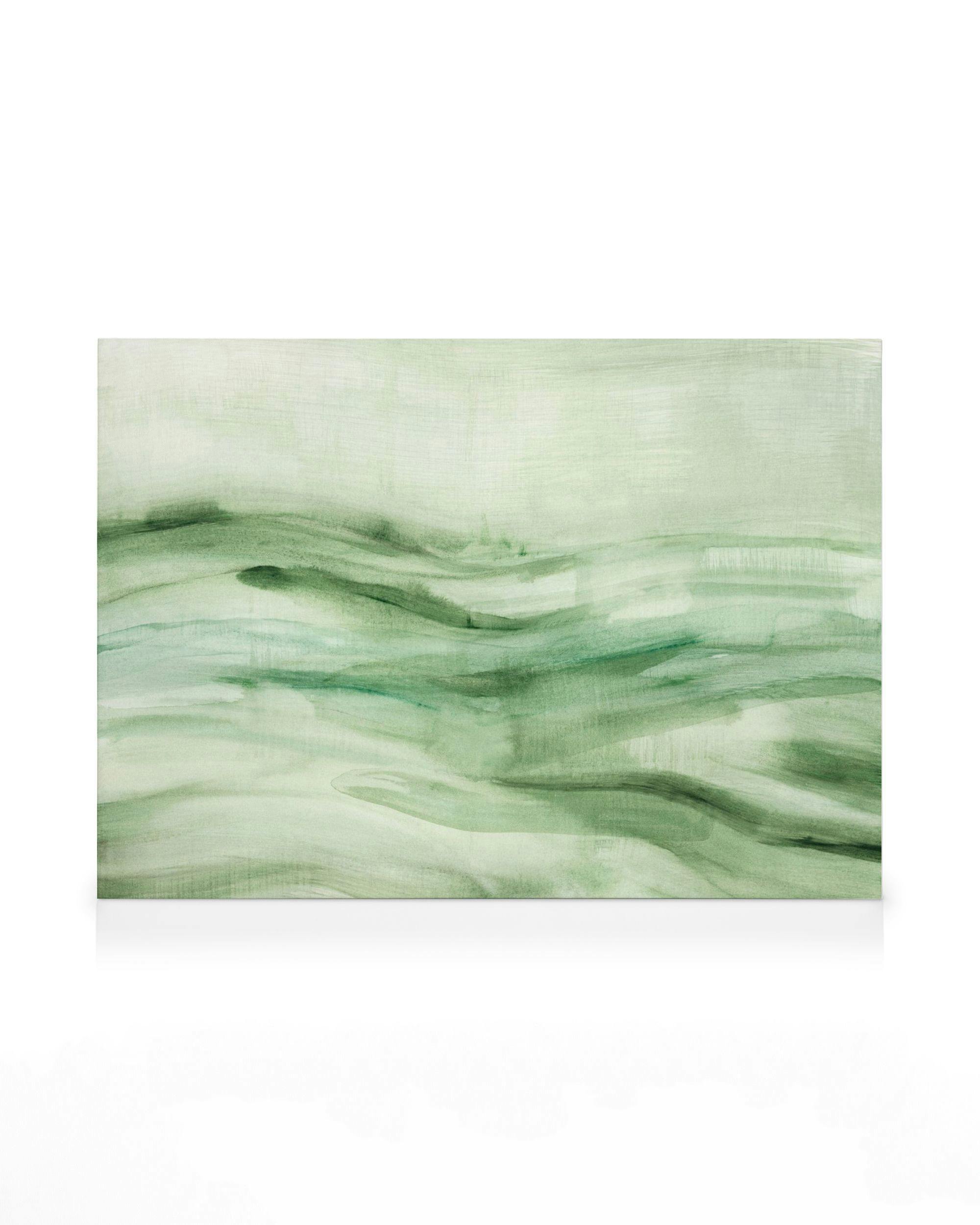 Flowy Green No1 Canvas (30x40 cm)
