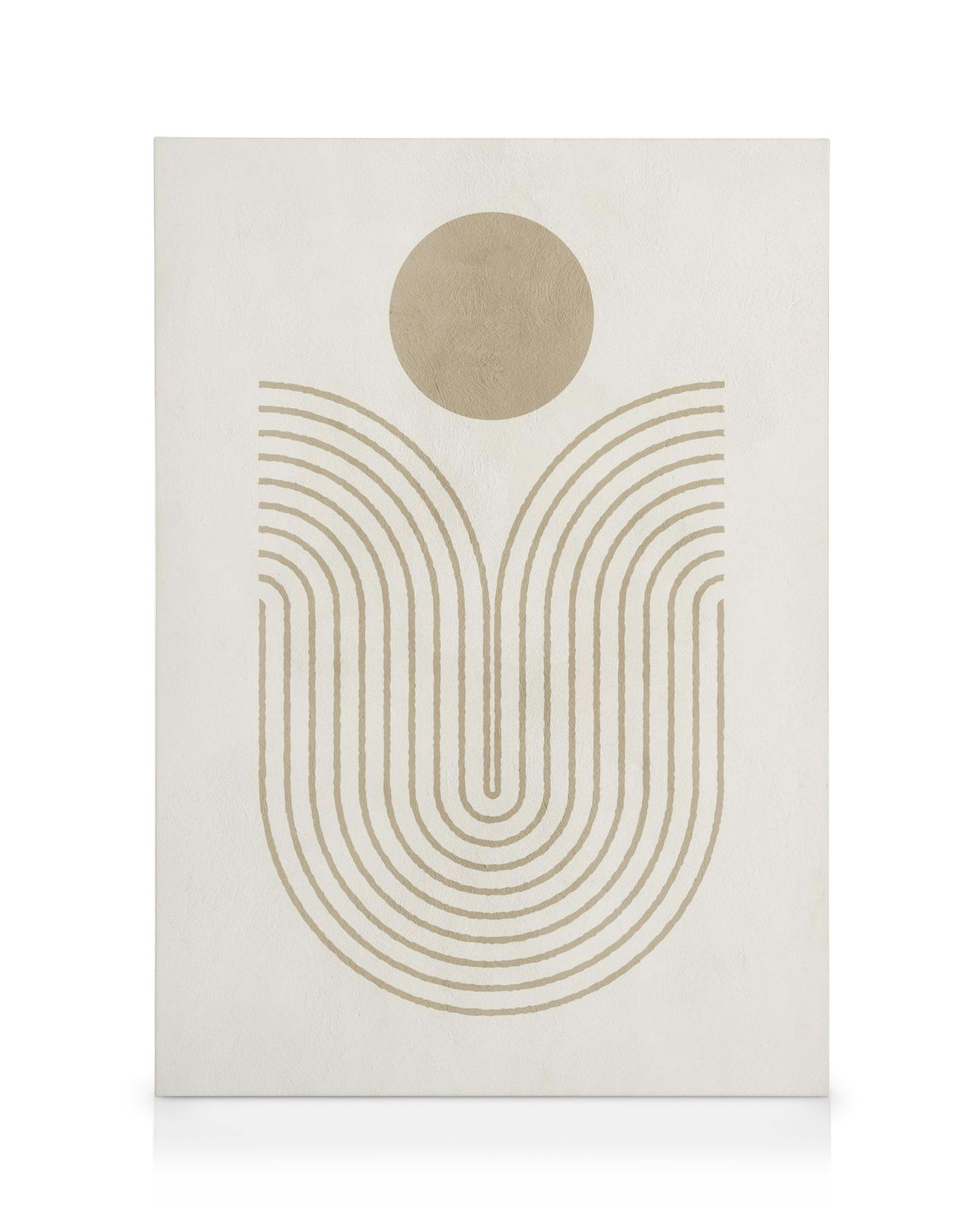Leinwandbilder Graphic Shapes and Curves No1 Leinwandbild (50x70 cm)