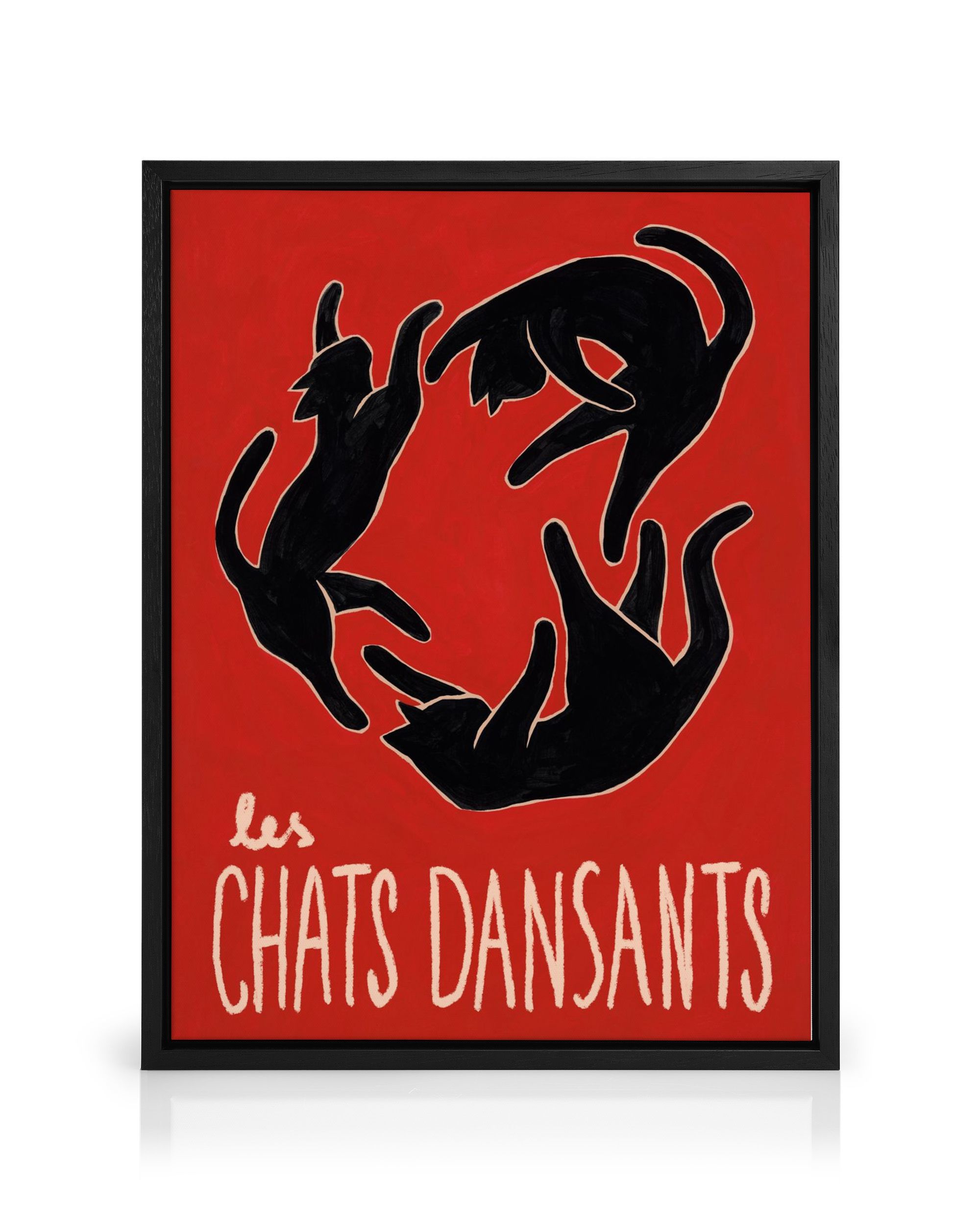 Les Chats Dansants Canvas Print – Artistic Cat Print | Desenio