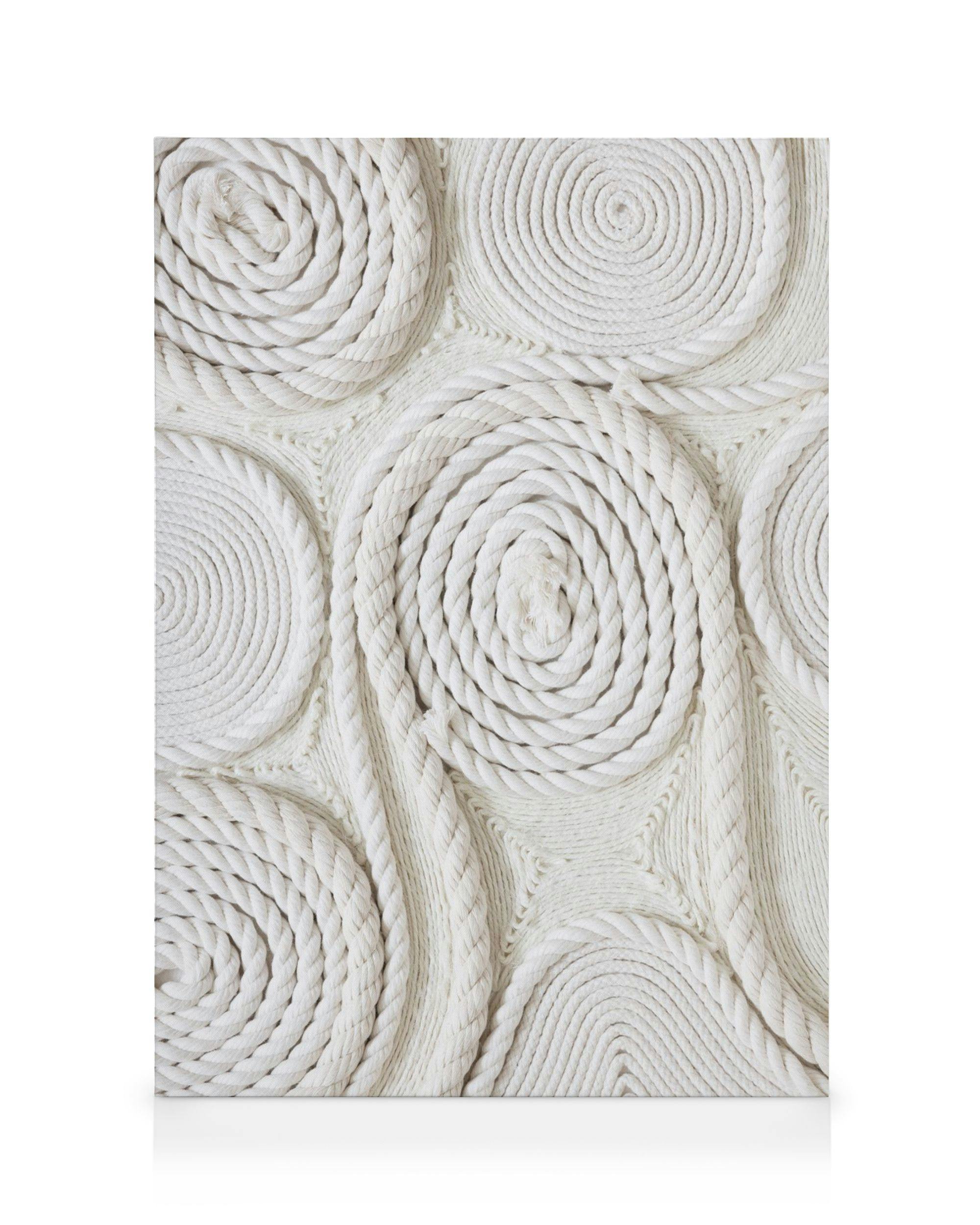 Canvas Prints Shapes of Ropes Canvas (50x70 cm - Black Frame)