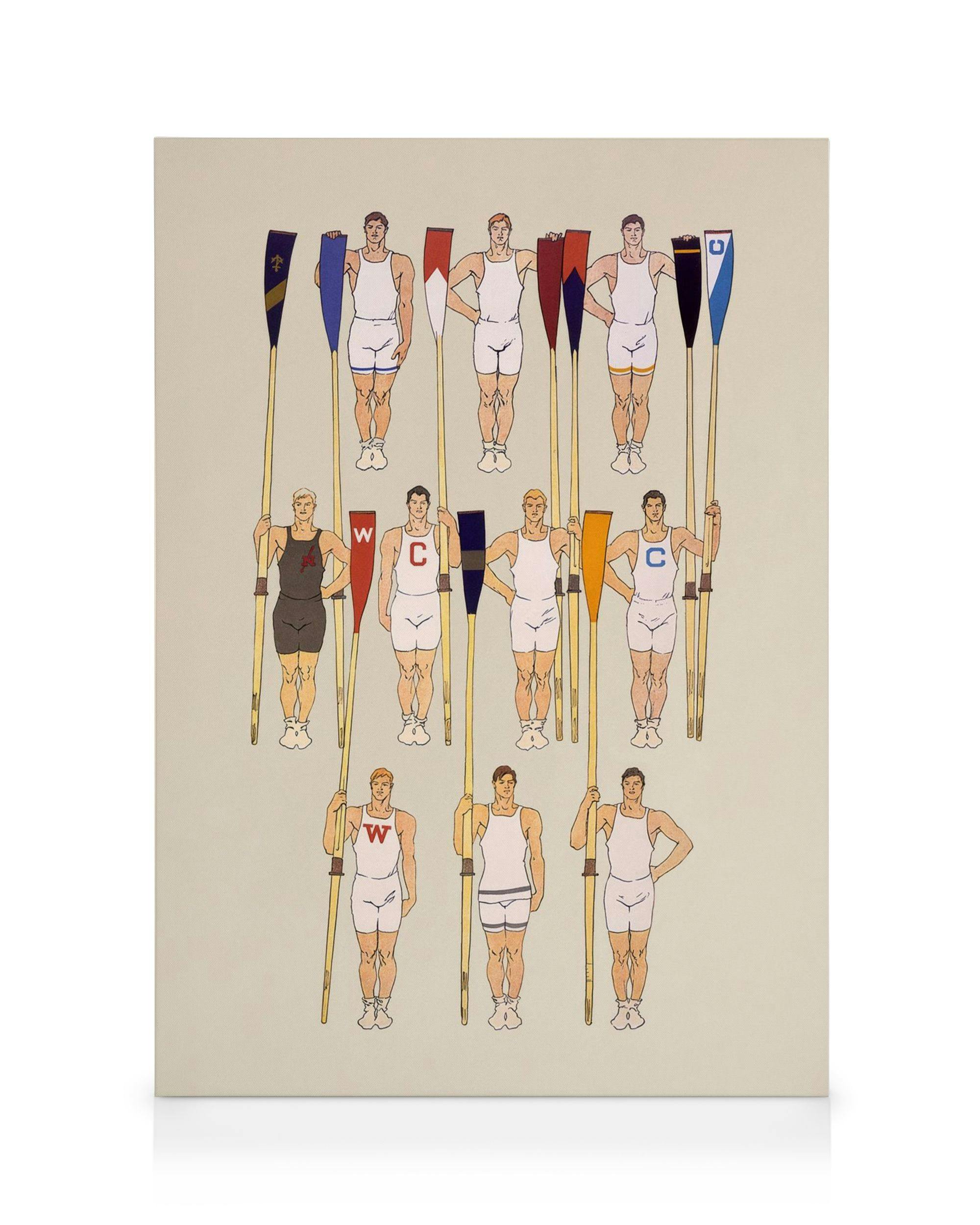 Canvas Prints College Crew Canvas (50x70 cm - Black Frame)