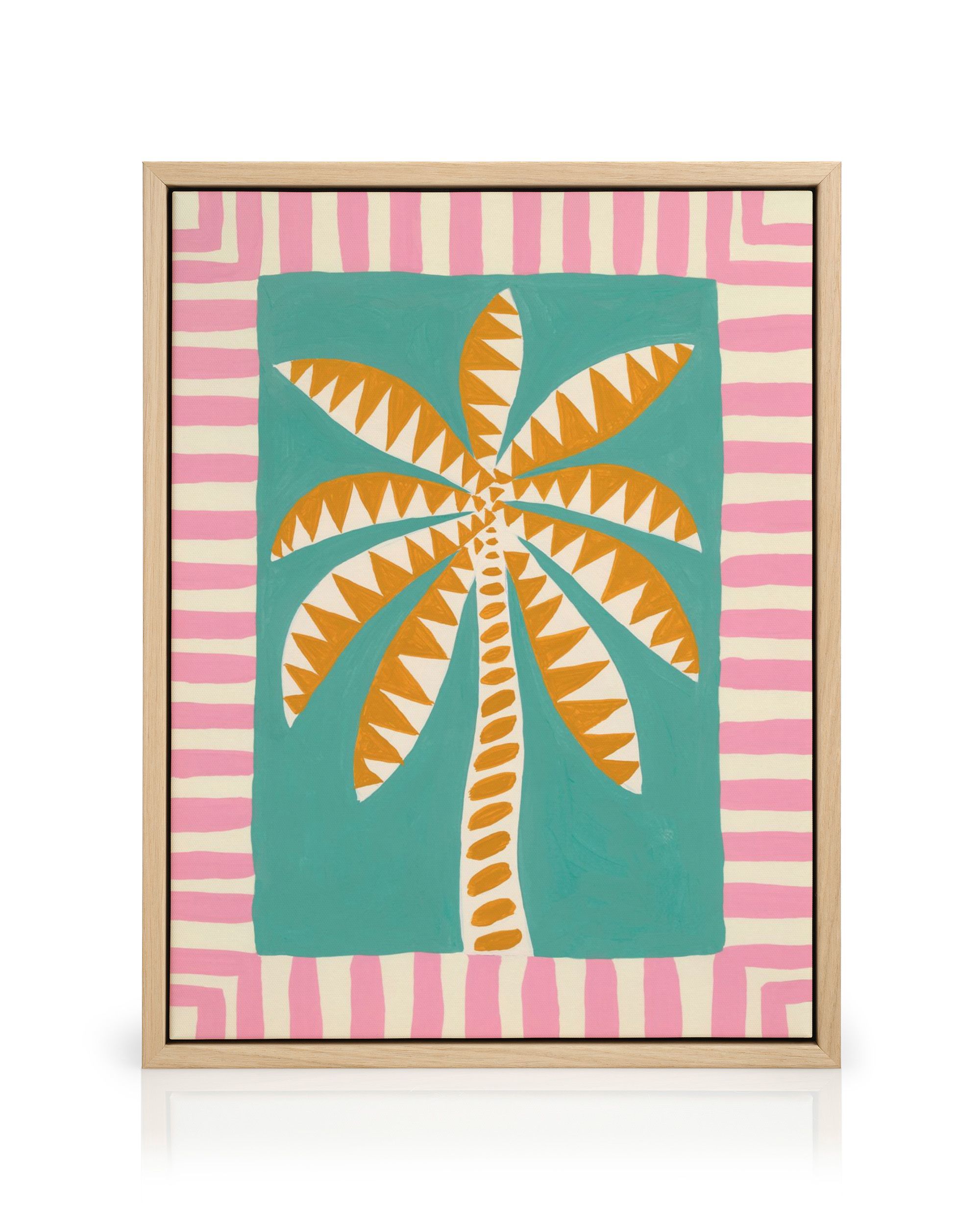Funky Palm Tree Canvas Print – Tropical Wall Art | Desenio