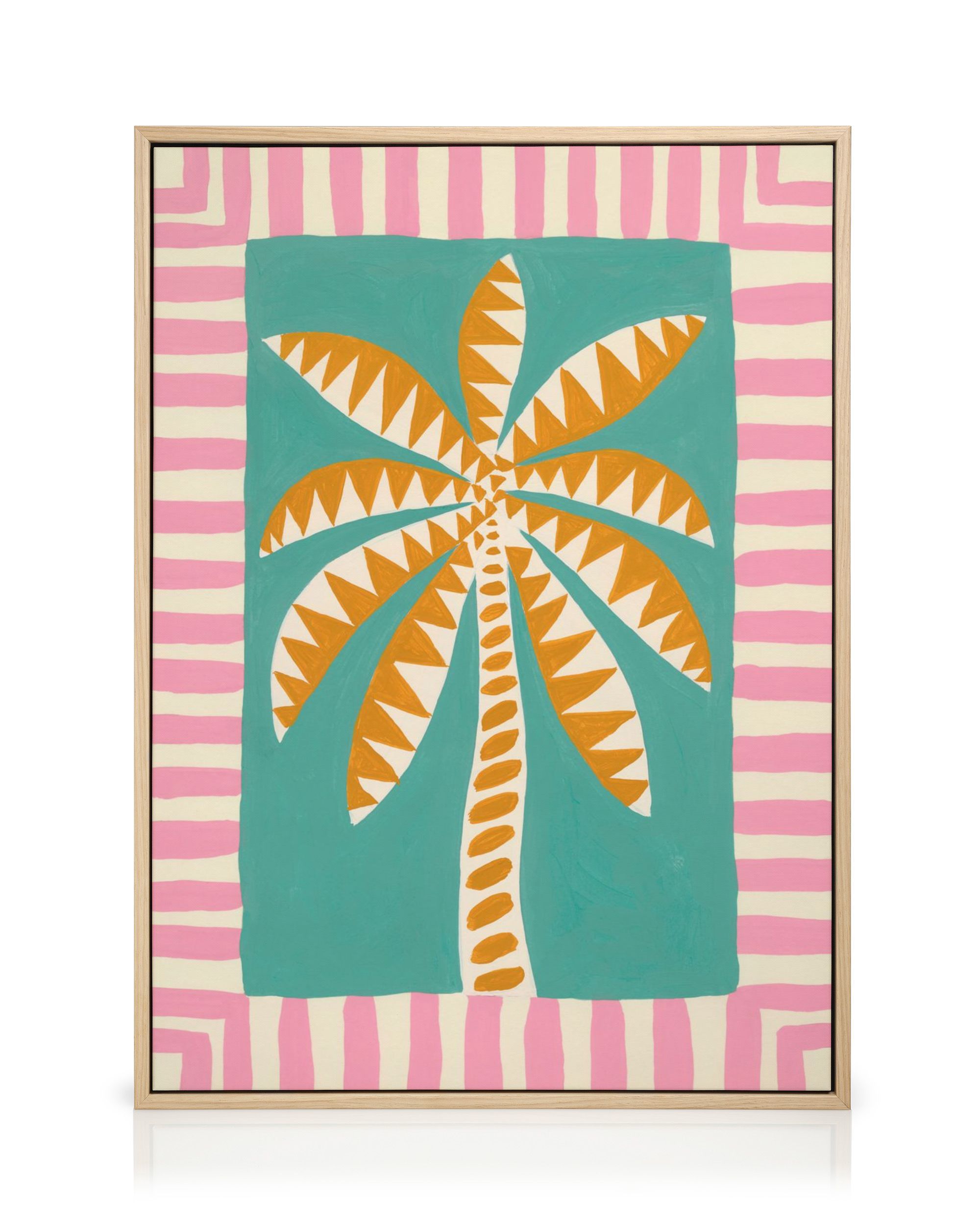 Funky Palm Tree Canvas Print – Tropical Wall Art | Desenio
