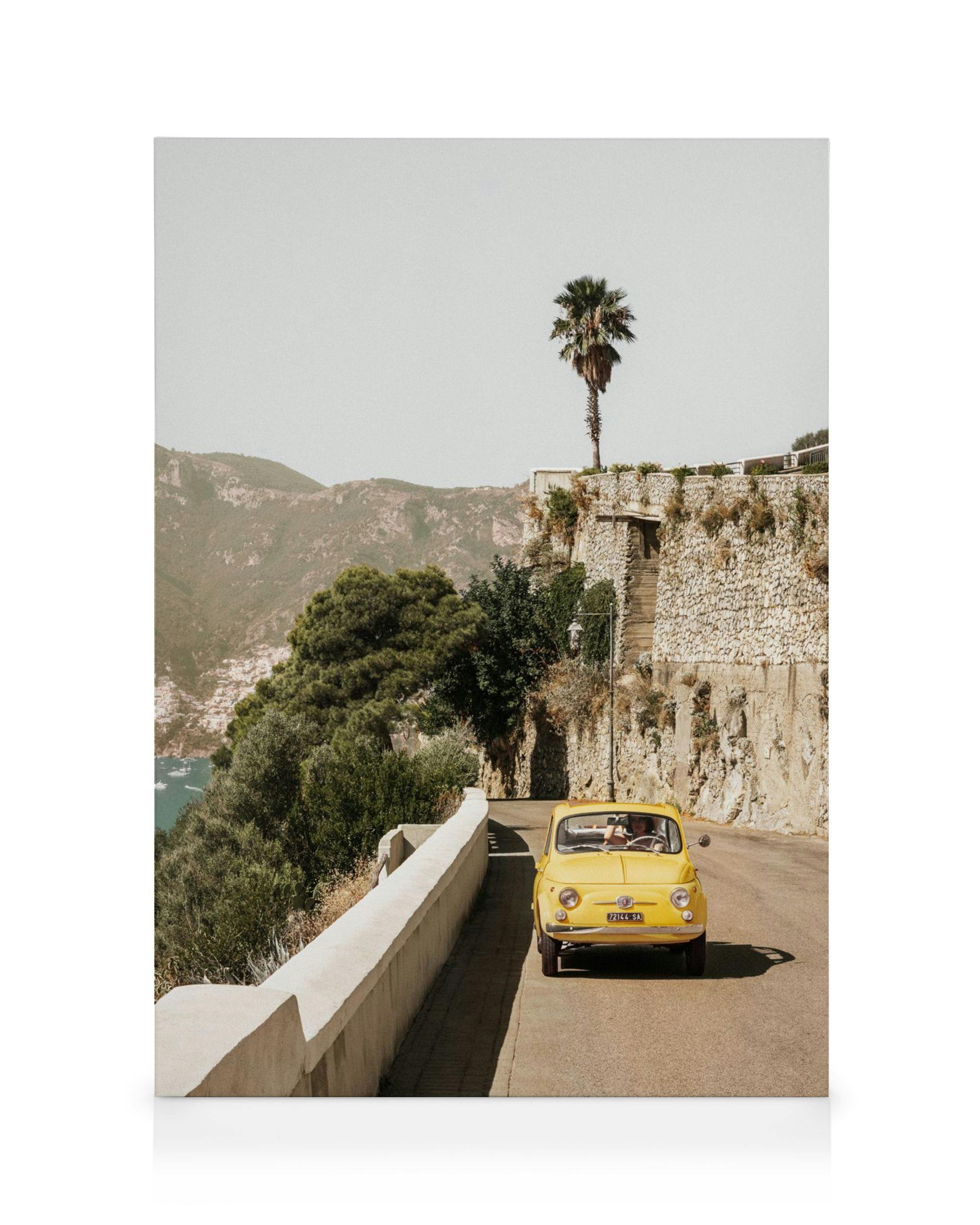 Amalfi Drive Lienzo (50x70 cm - Marco de negro)