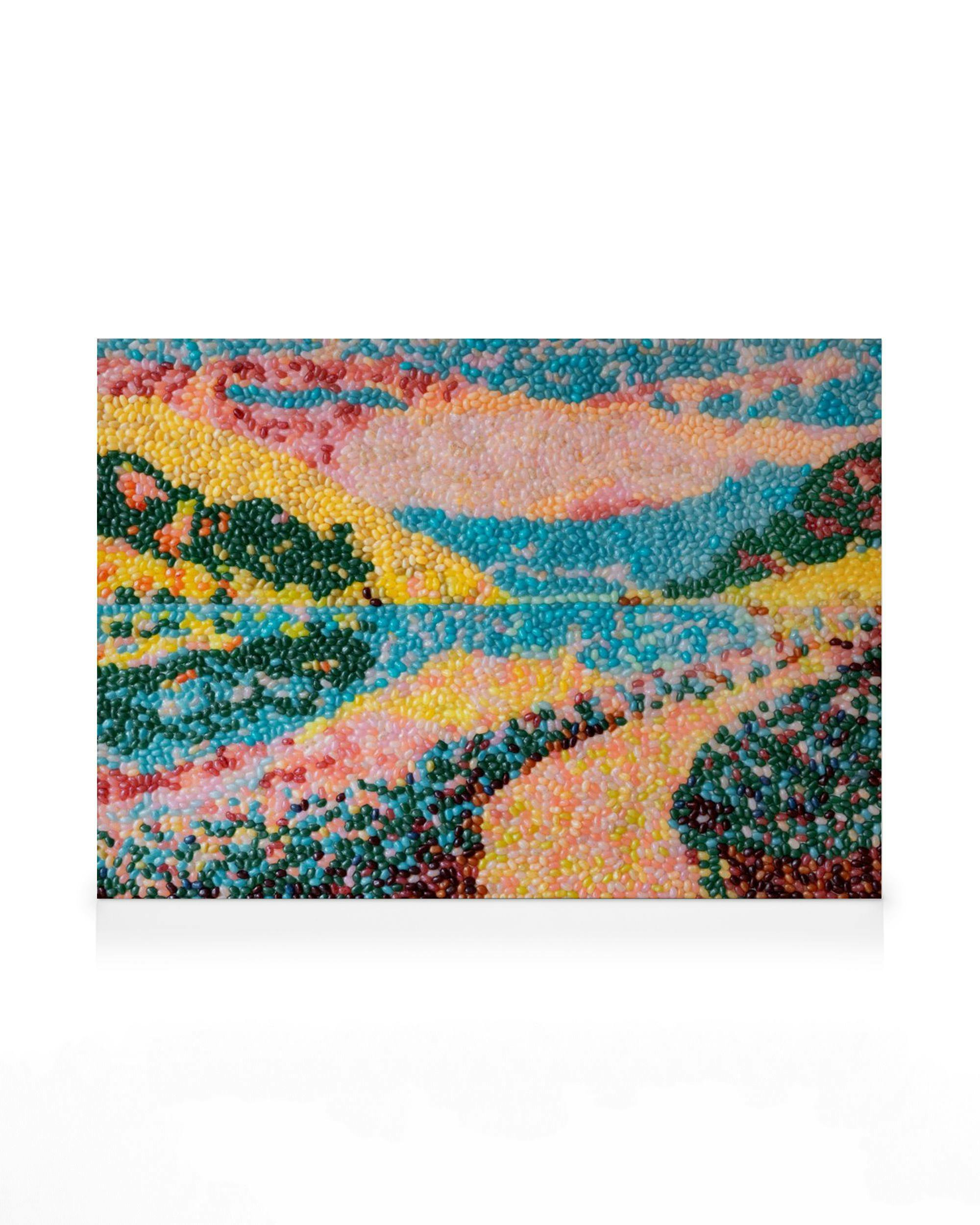 Canvas Prints Candy Garden - Sugar Scenery Canvas print (50x70 cm - Oak Frame)
