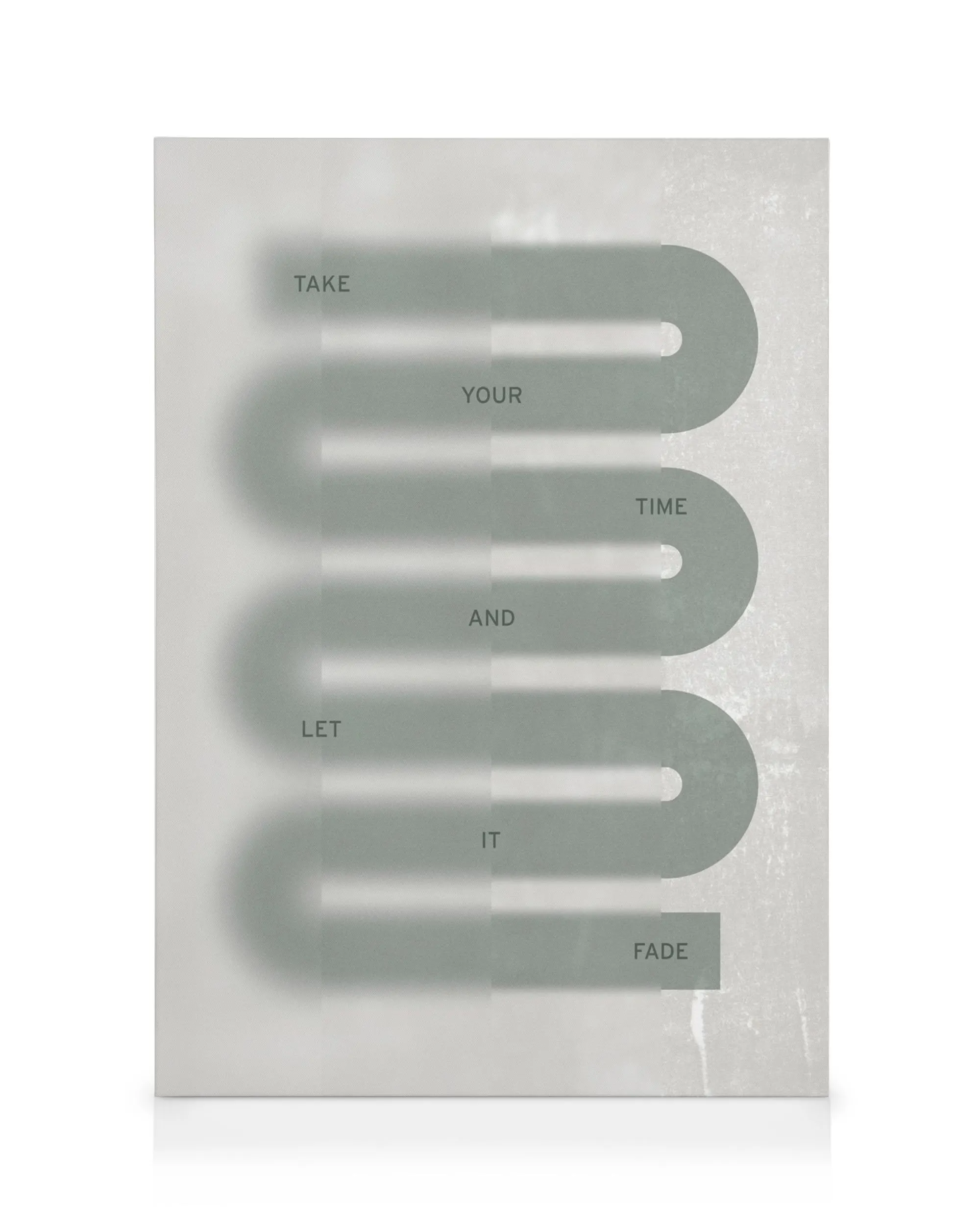 Let it Fade canvas print, featuring a dark fading design, ideal for modern home decor