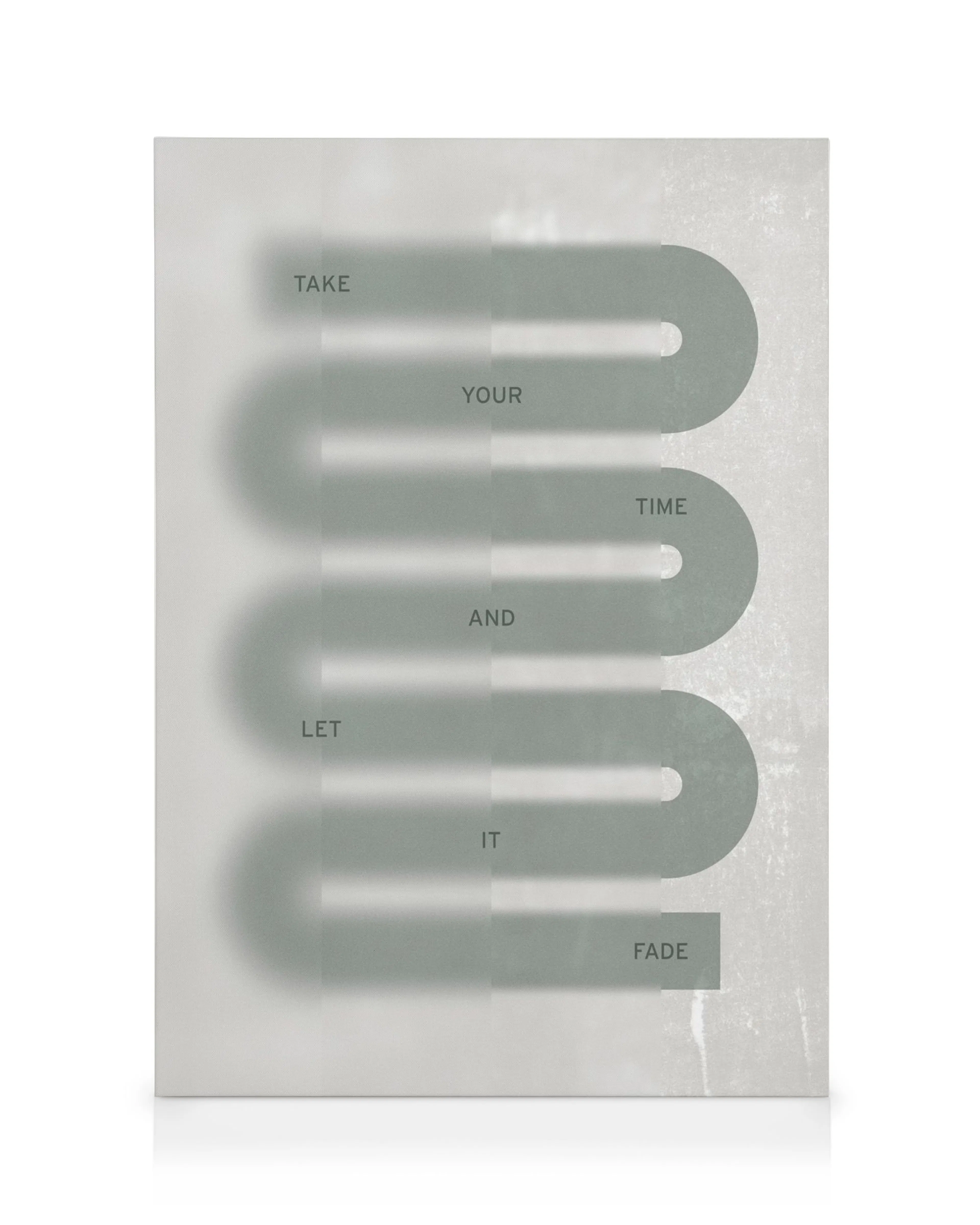 Let it Fade canvas print, featuring a dark fading design, ideal for modern home decor