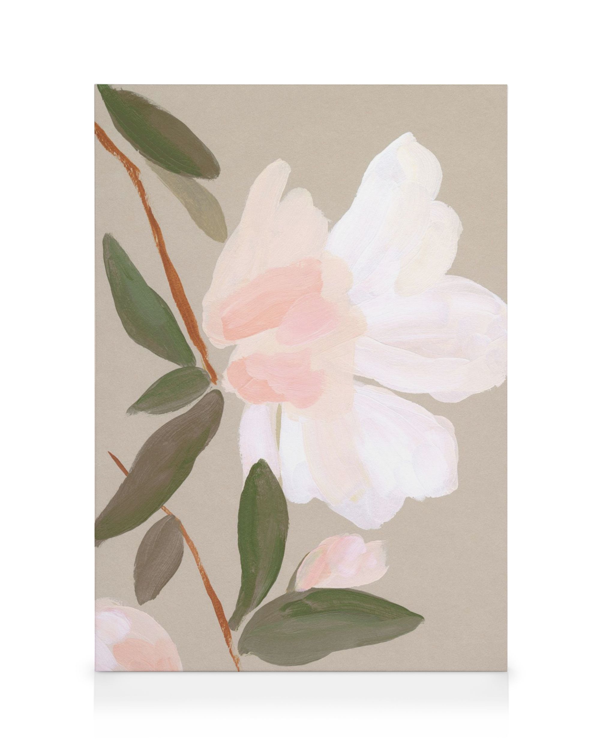 Romantic Flower Canvas Print – Soft Floral Wall Art