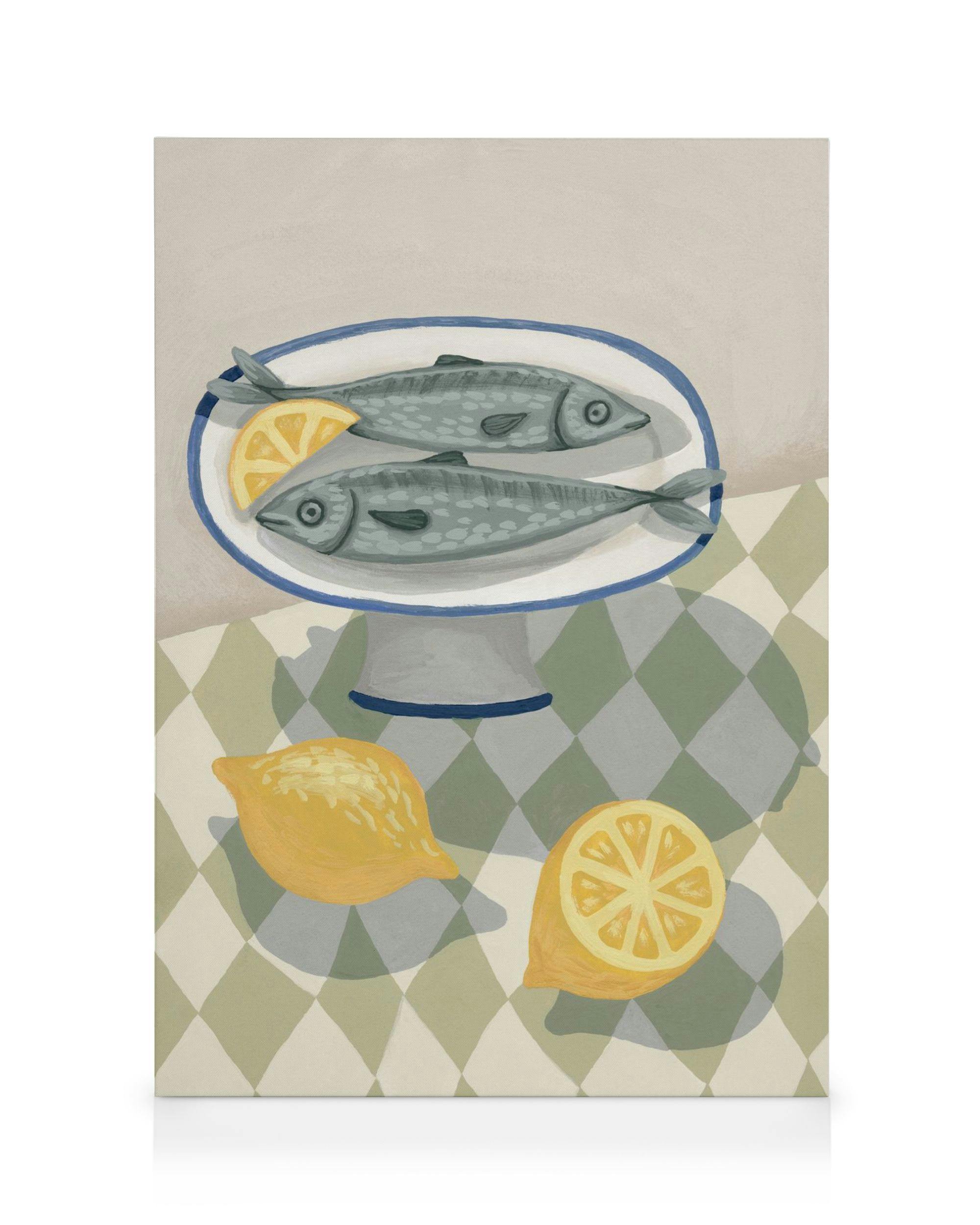 Canvas Prints Sardines with Citrus Canvas print (30x40 cm)
