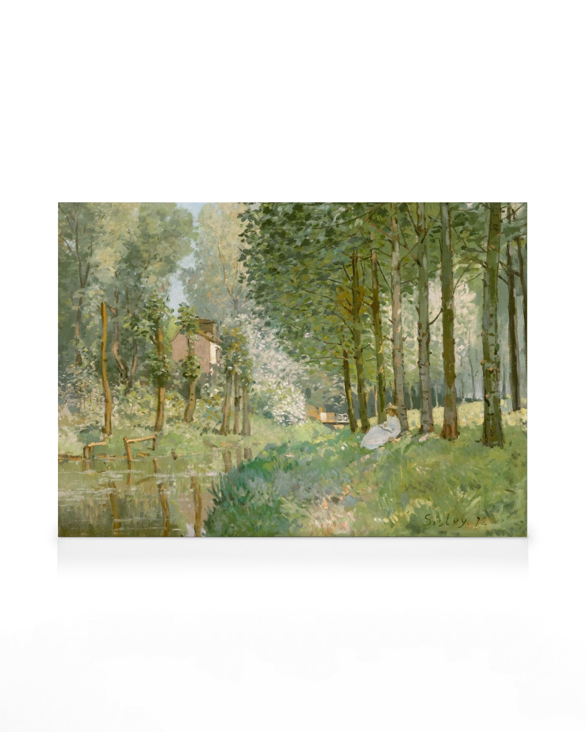 Alfred Sisley Print – Rest along the Stream Canvas Print | Poster