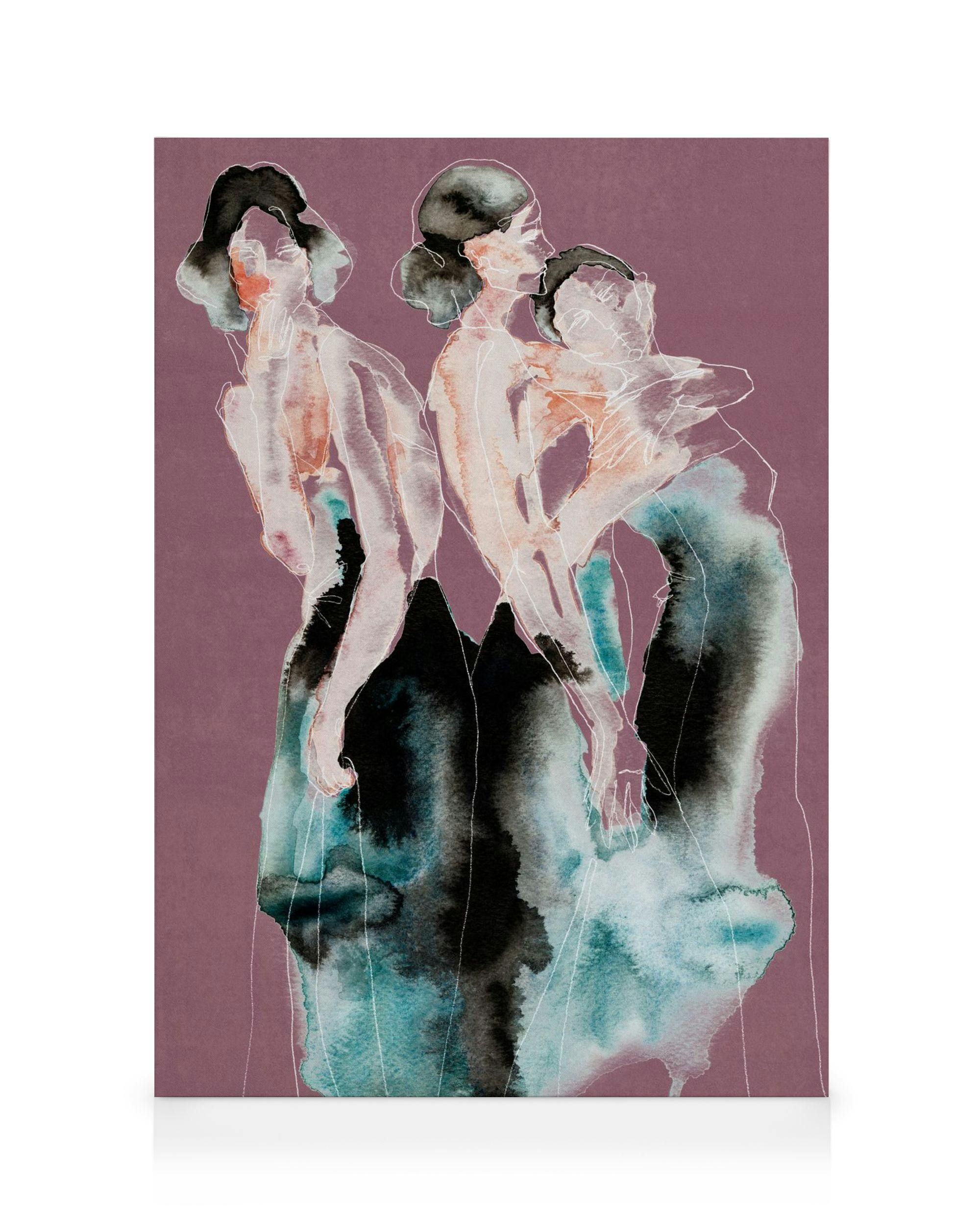 Canvas Prints The Triplets Canvas print (70x100 cm)