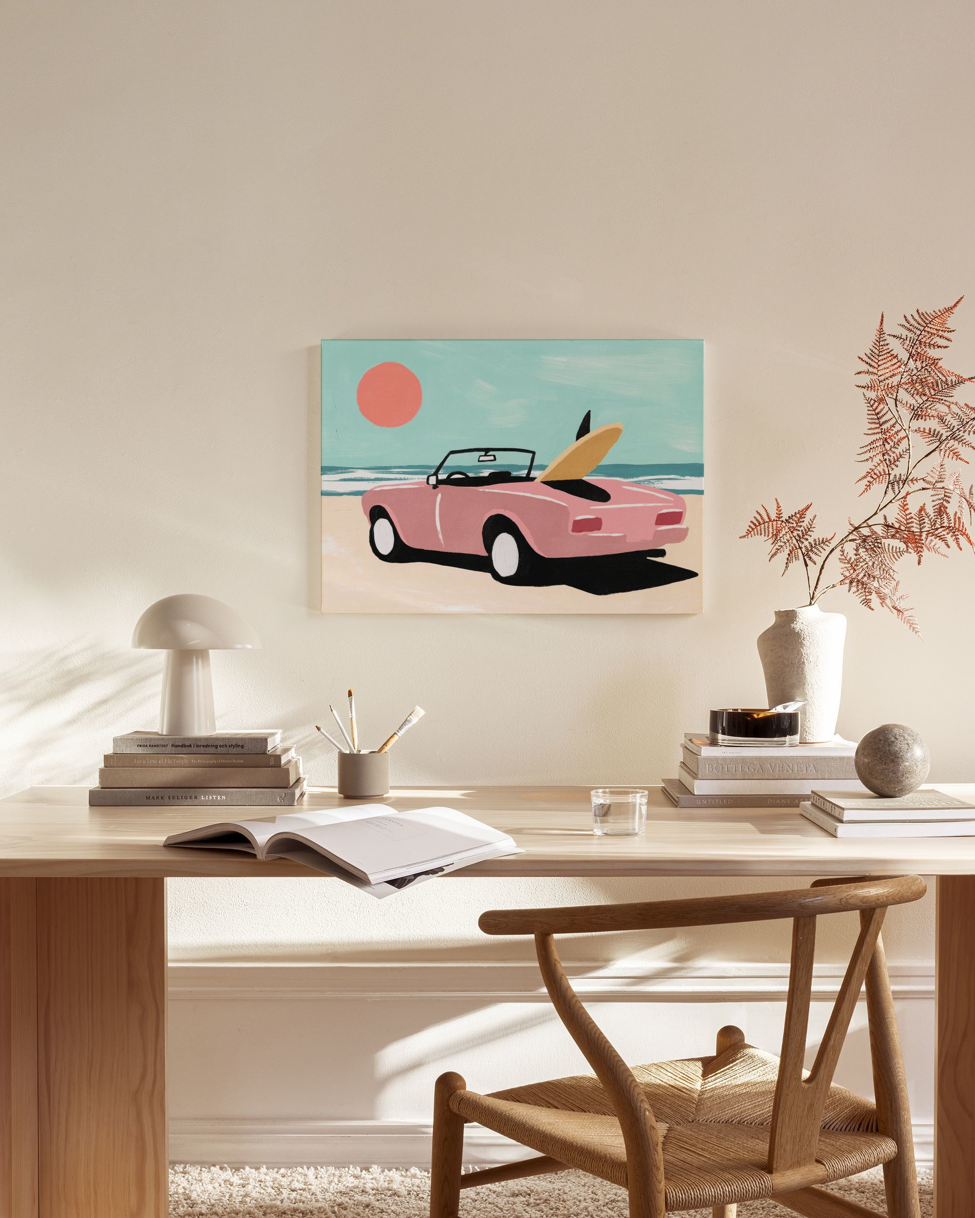 Surf Car Canvas Print – Beach Wall Art | Desenio