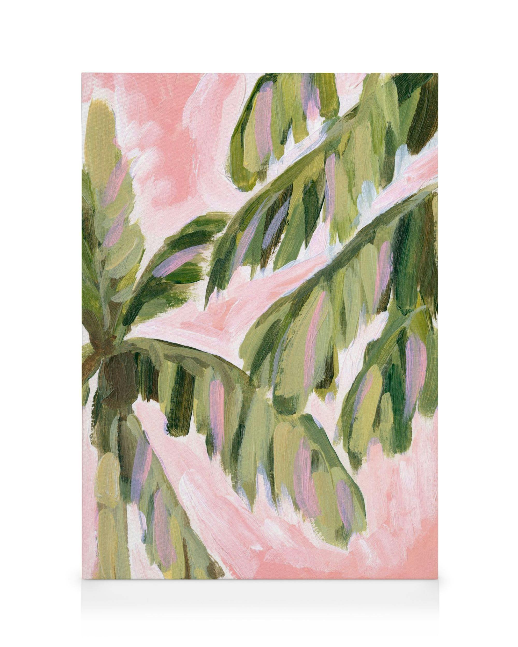 Canvas Prints Swaying Palms Canvas print (30x40 cm - Oak Frame)
