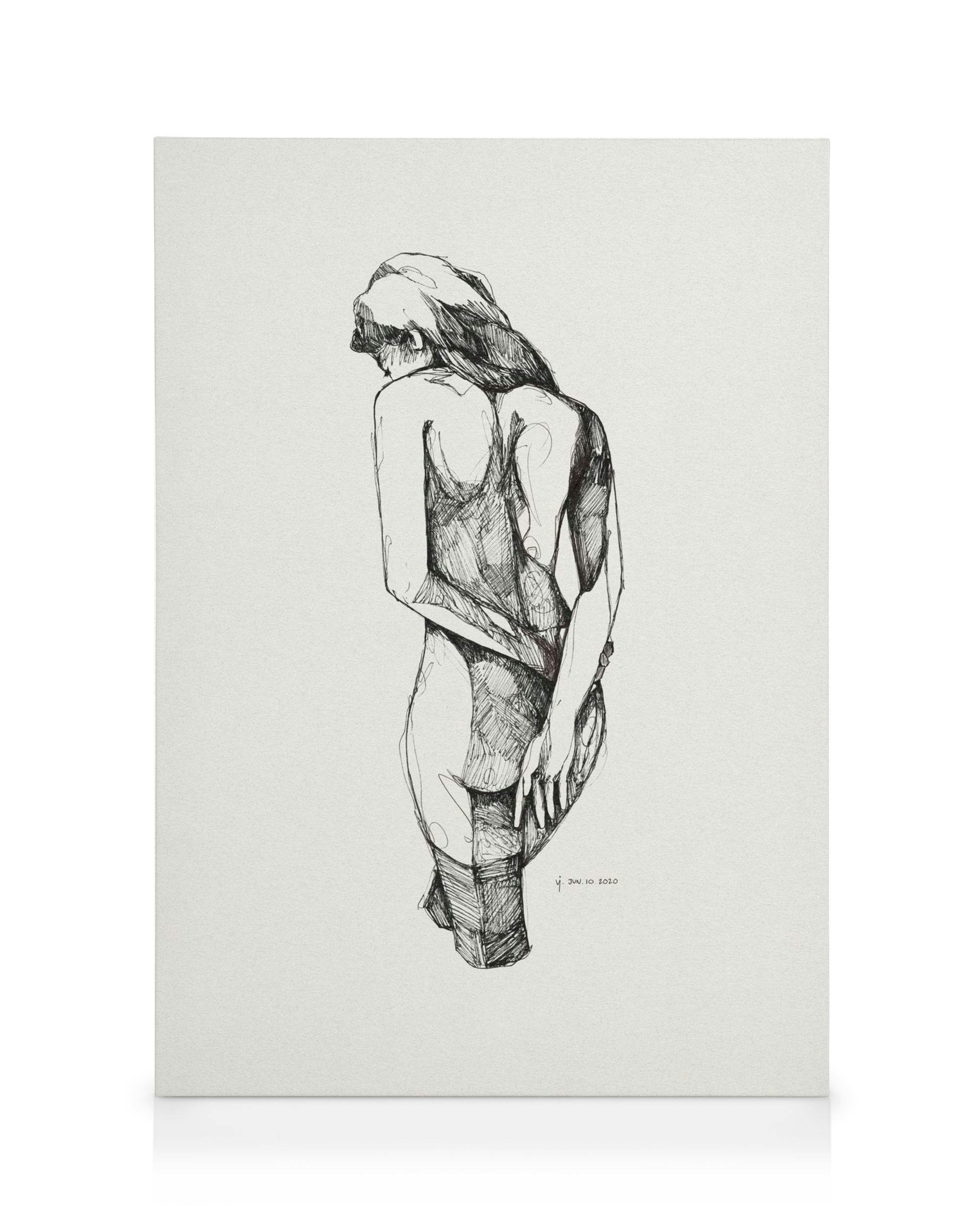 Canvas Prints Thoughtful Canvas print (50x70 cm)