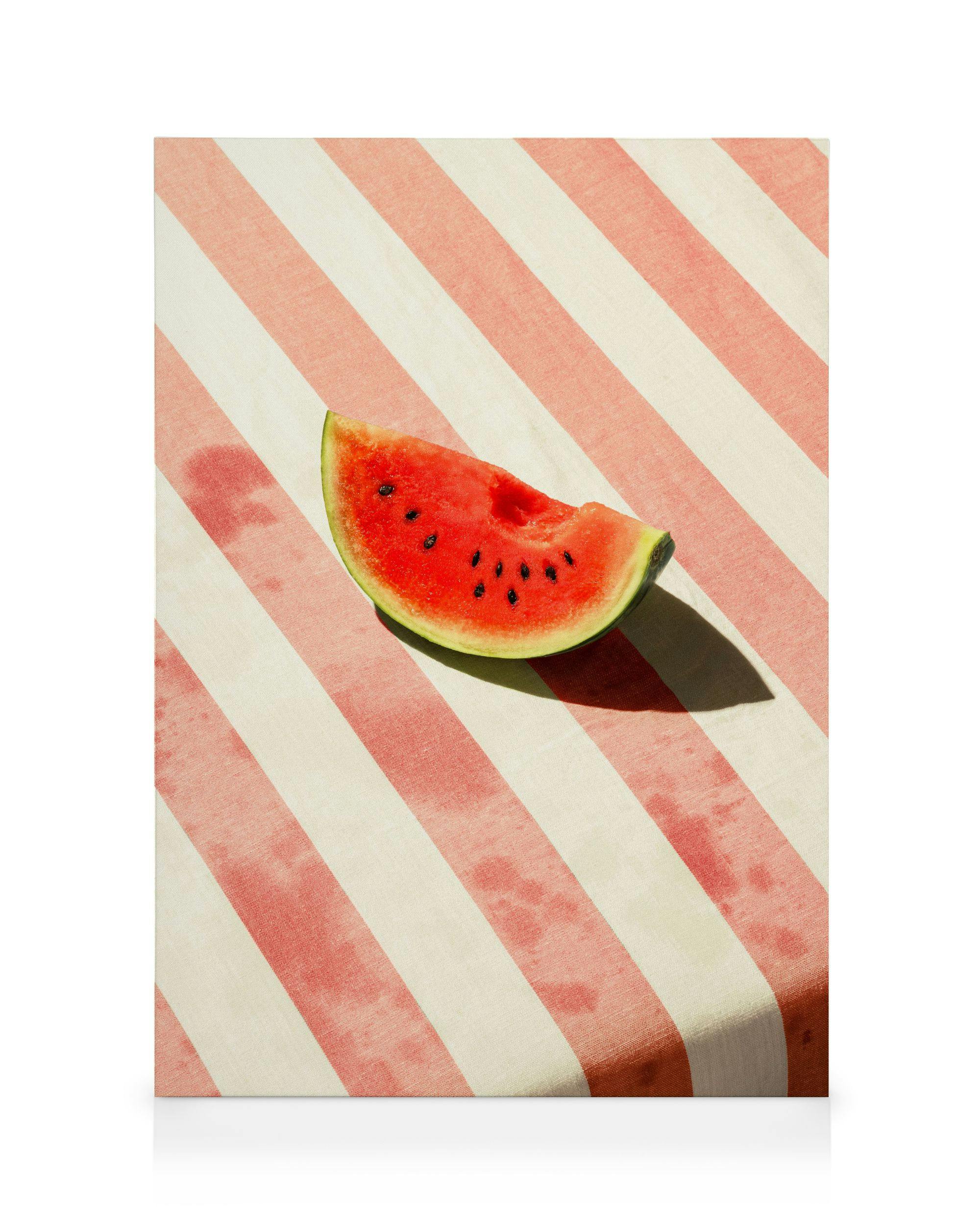 Canvas Prints Sweet Stripes Canvas print (100x140 cm - Oak Frame)