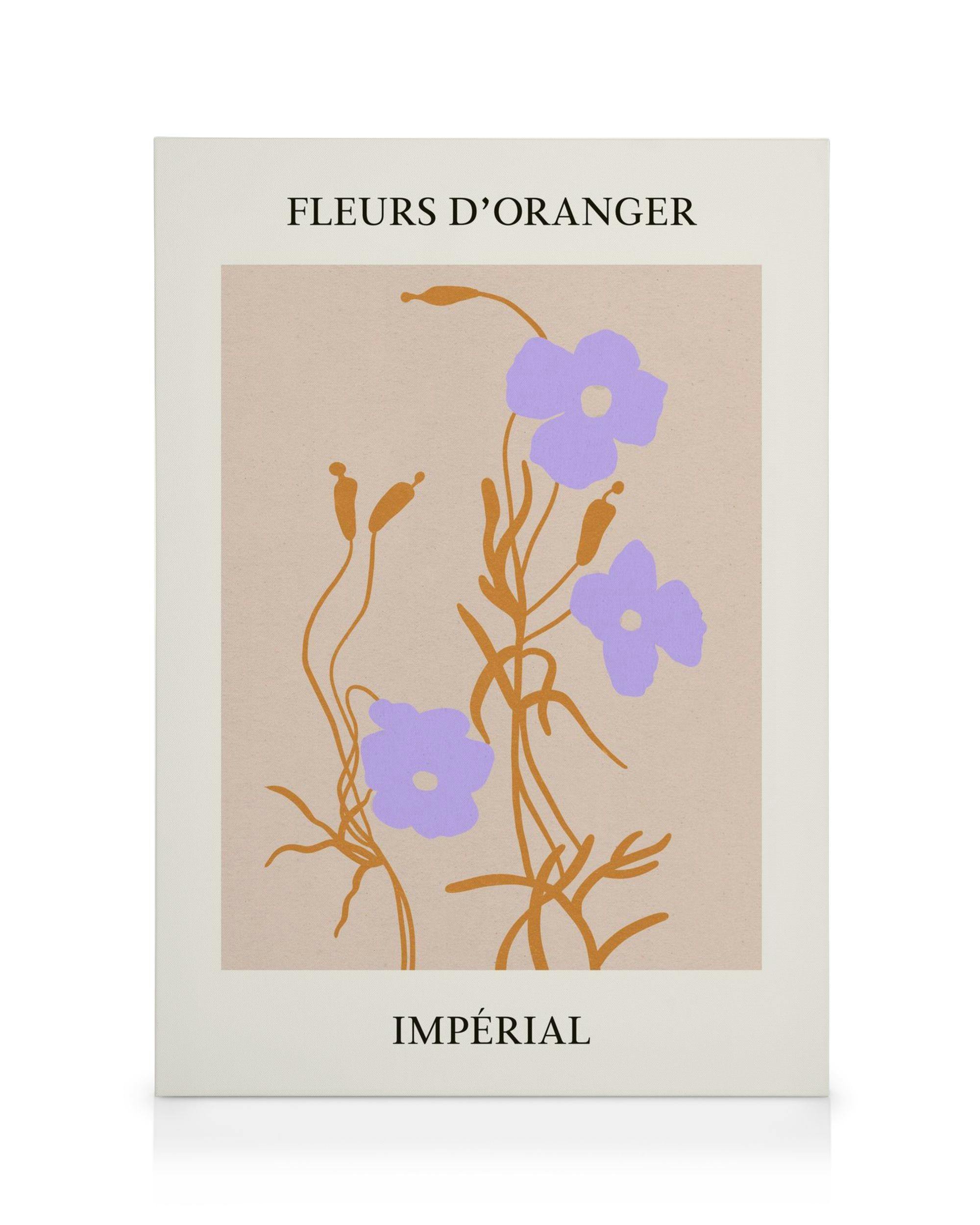 Canvas Prints Fleurs No1 Canvas print (30x40 cm - Oak Frame)