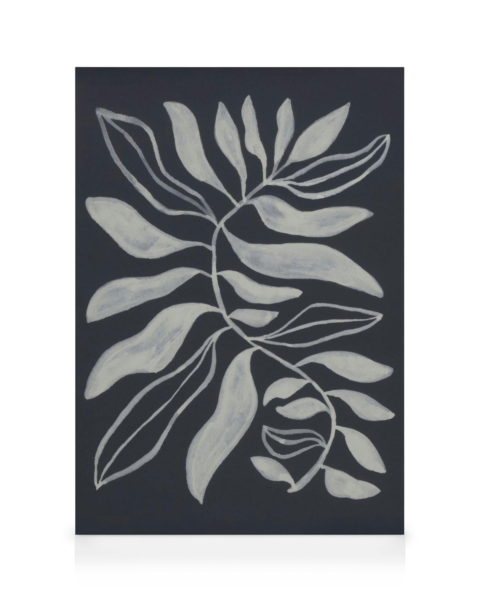 Les Saules No1 Tableau sur toile (30x40 cm - Cadre noir)  Plantes vertes