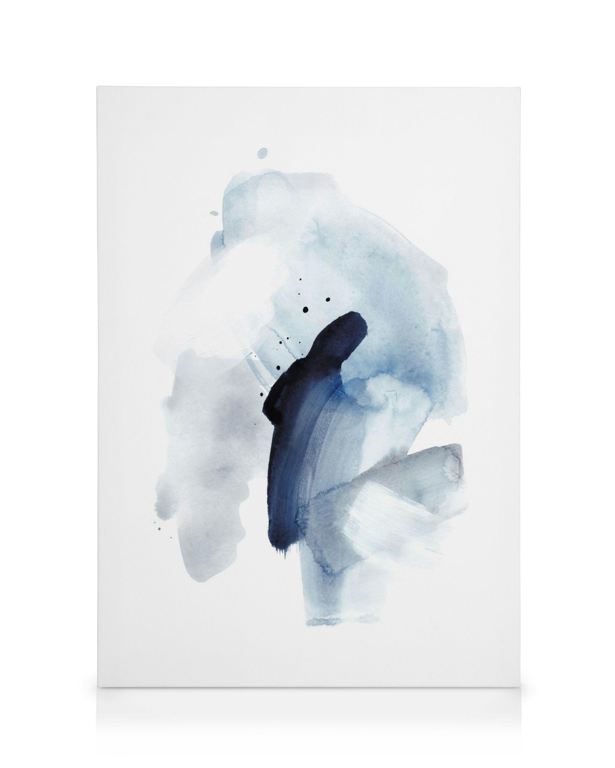 Watercolor Blues No2 Canvas (30x40 cm - Fotokaders Eiken)