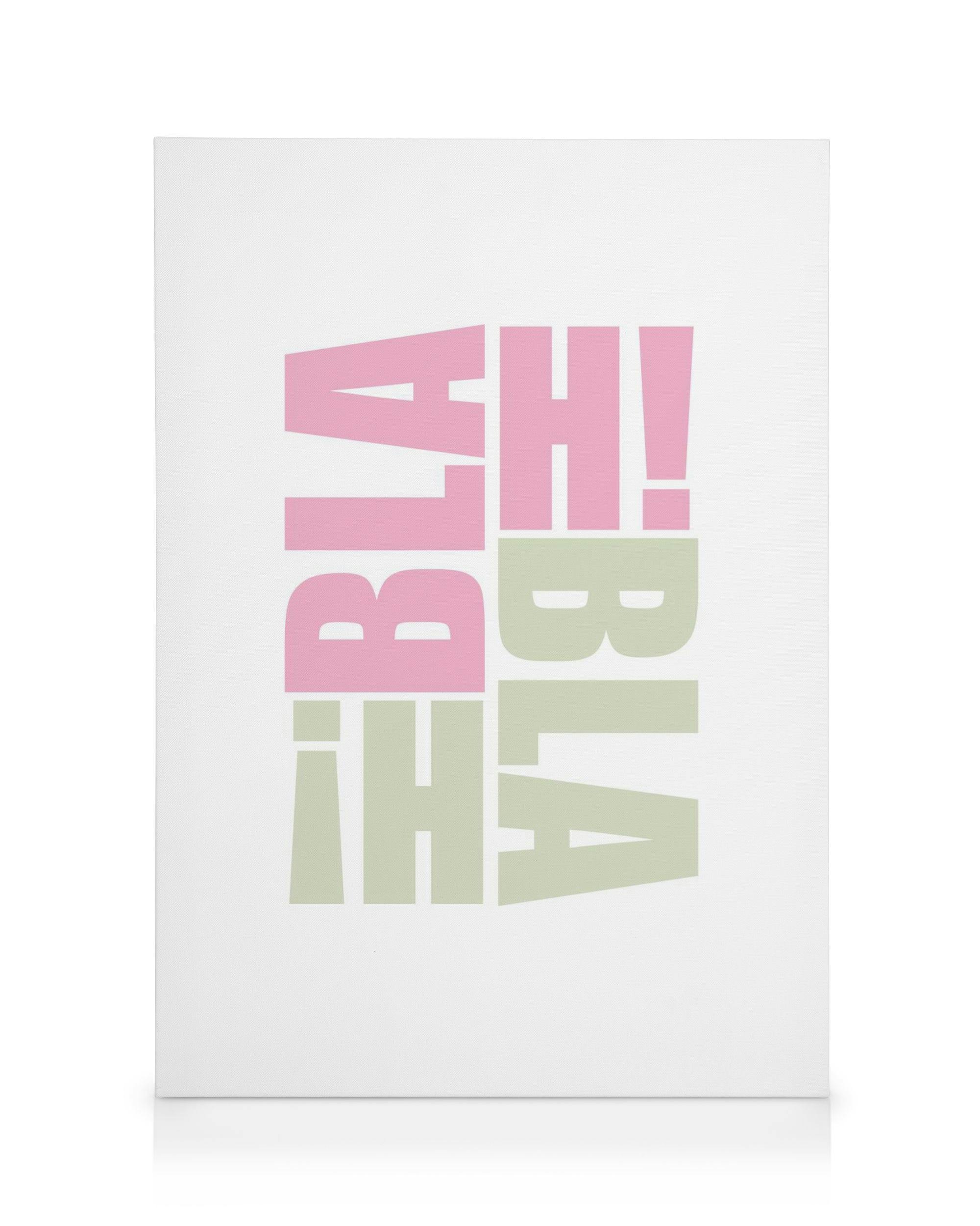 Blah Blah Tableau sur toile (50x70 cm)  Motifs texte