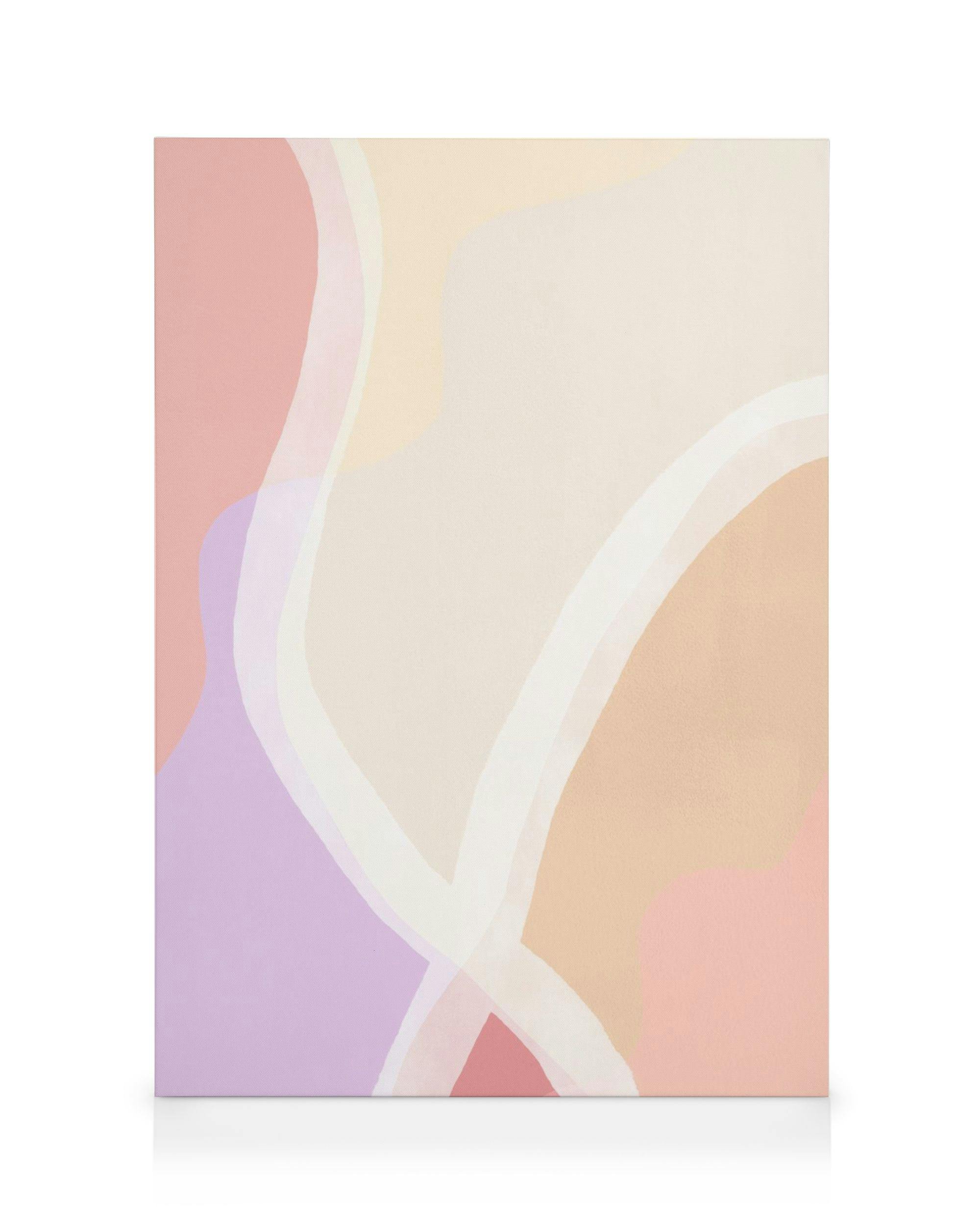 Canvas Prints Shapes in Color No1 Canvas print (50x70 cm - Oak Frame)