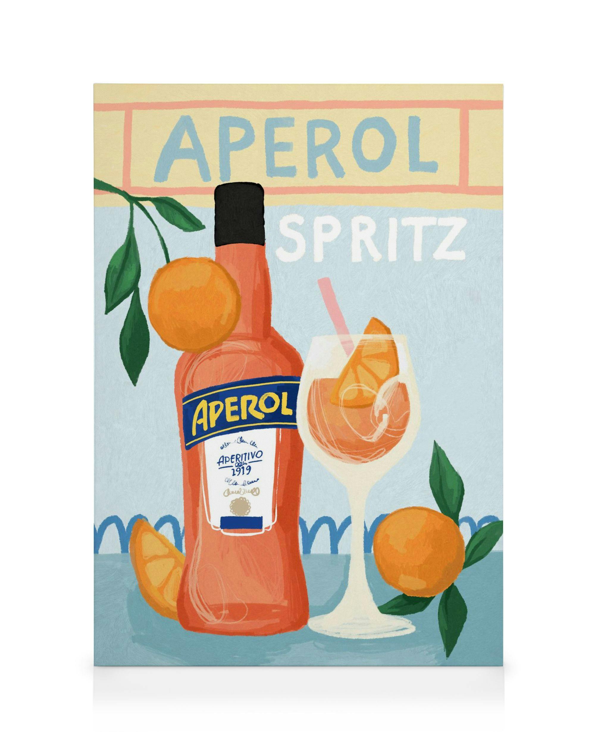 Canvas Prints Aperol Spritz Canvas print (30x40 cm - Oak Frame)