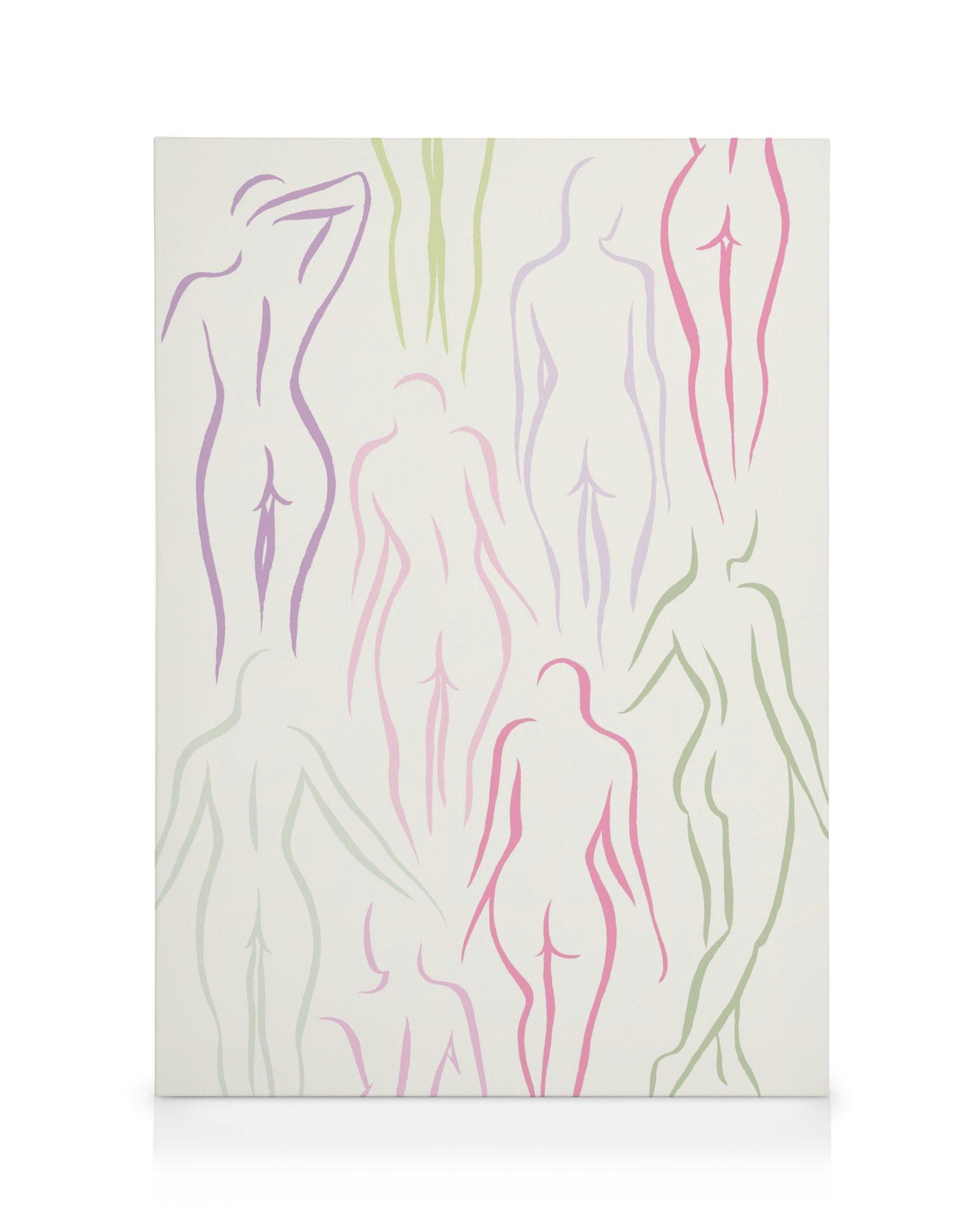 Canvas Prints Dames De Beauté Canvas print (50x70 cm - Black Frame)