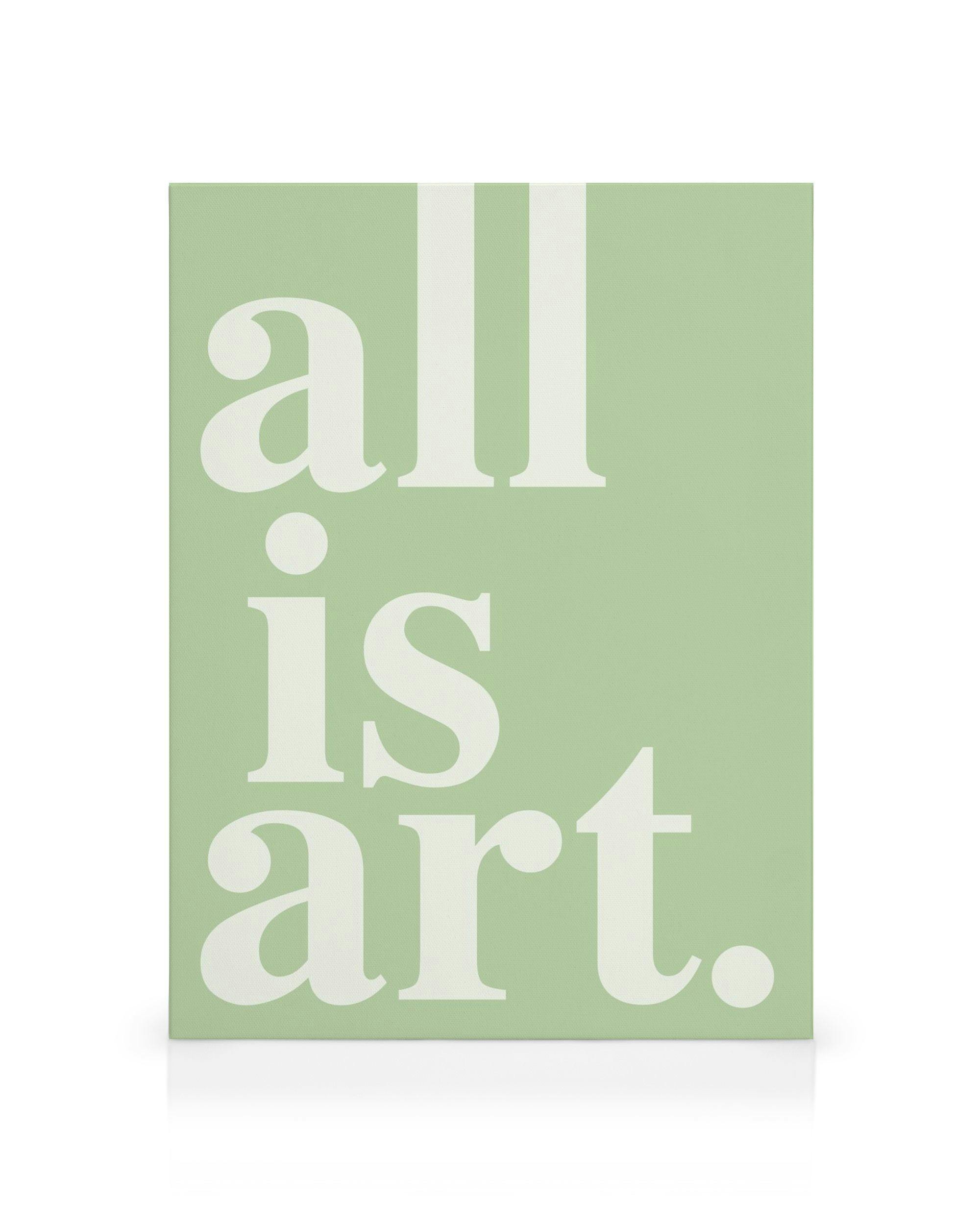 Canvas Prints All is Art Canvas print (30x40 cm - Black Frame)
