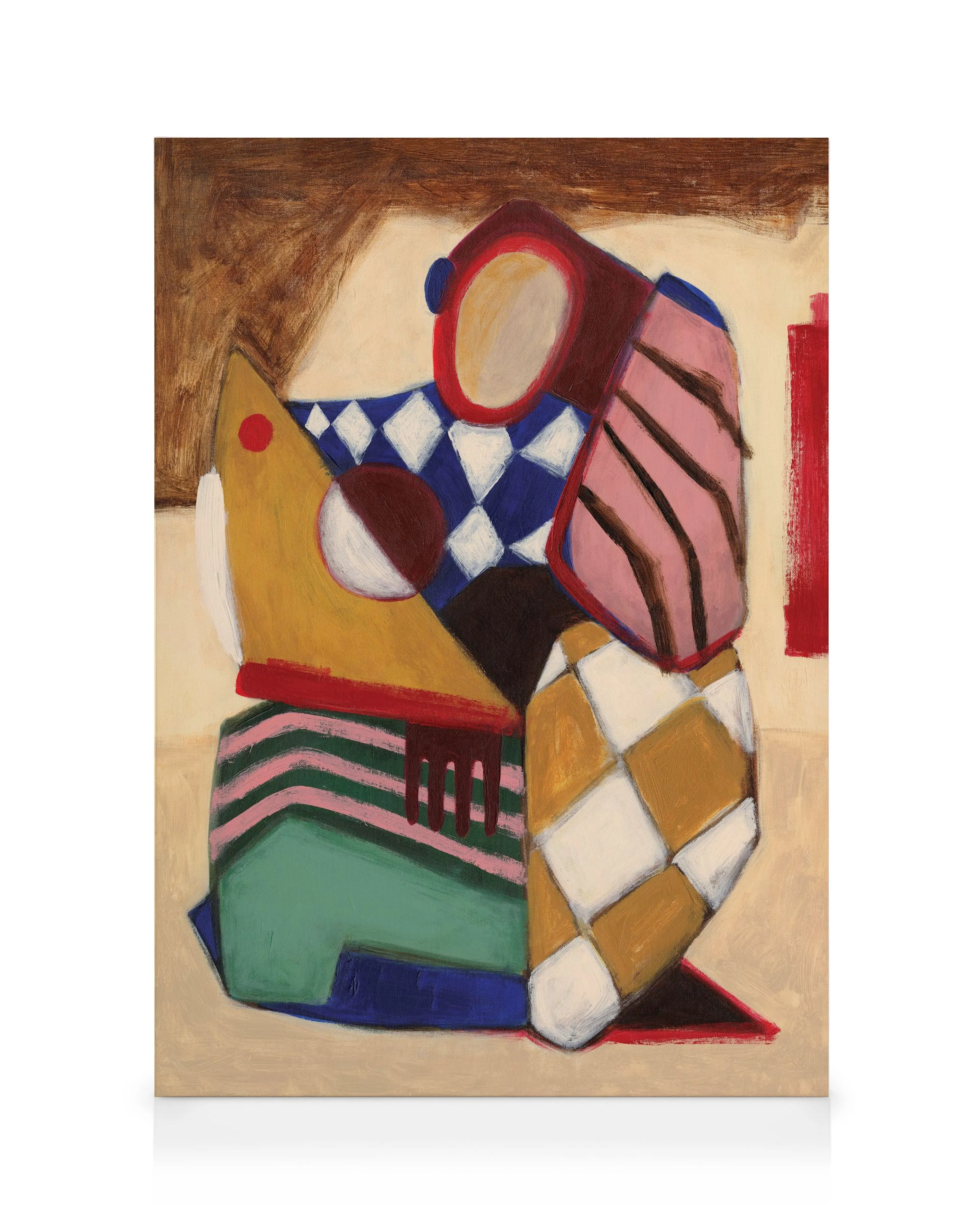 Patchwork Figure Stampa su Tela 0