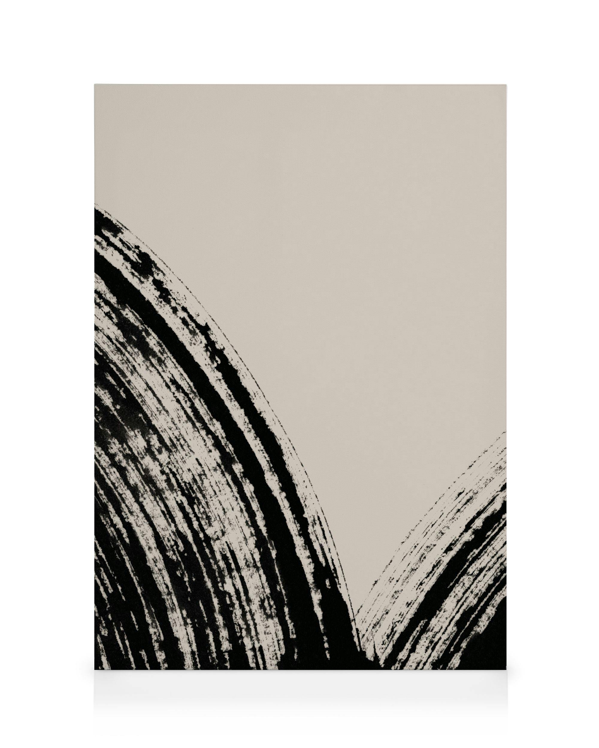 Canvas Prints Zen Curves No2 Canvas print (70x100 cm - Black Frame)