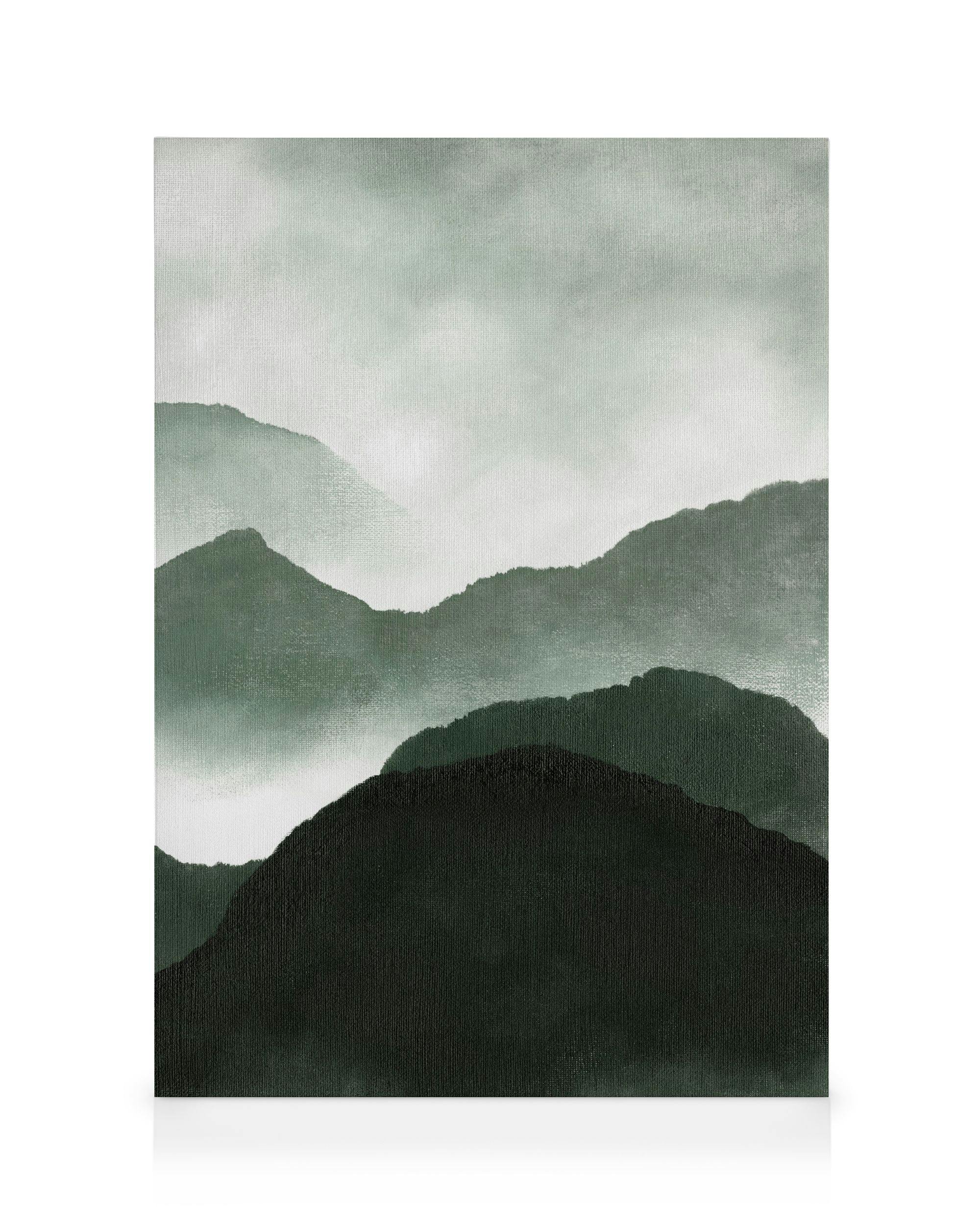 Canvas Prints Mistscape No3 Canvas print (70x100 cm - Oak Frame)