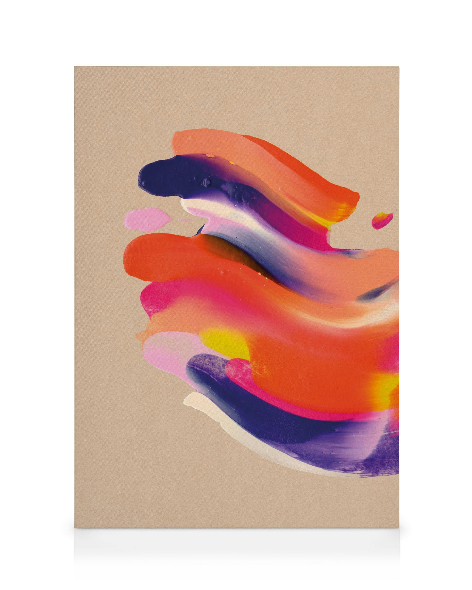 Canvas Prints Sunset Stroke No1 Canvas print (50x70 cm - Oak Frame)