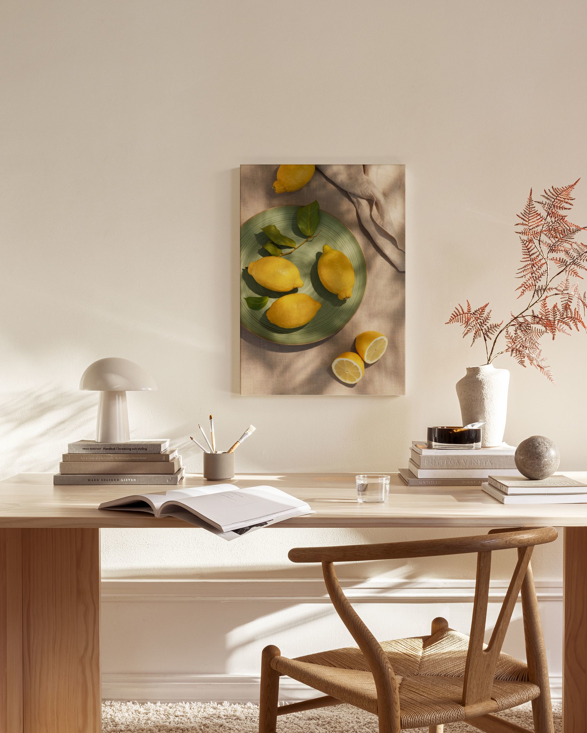 Sun-Ripened Lemons Canvas print