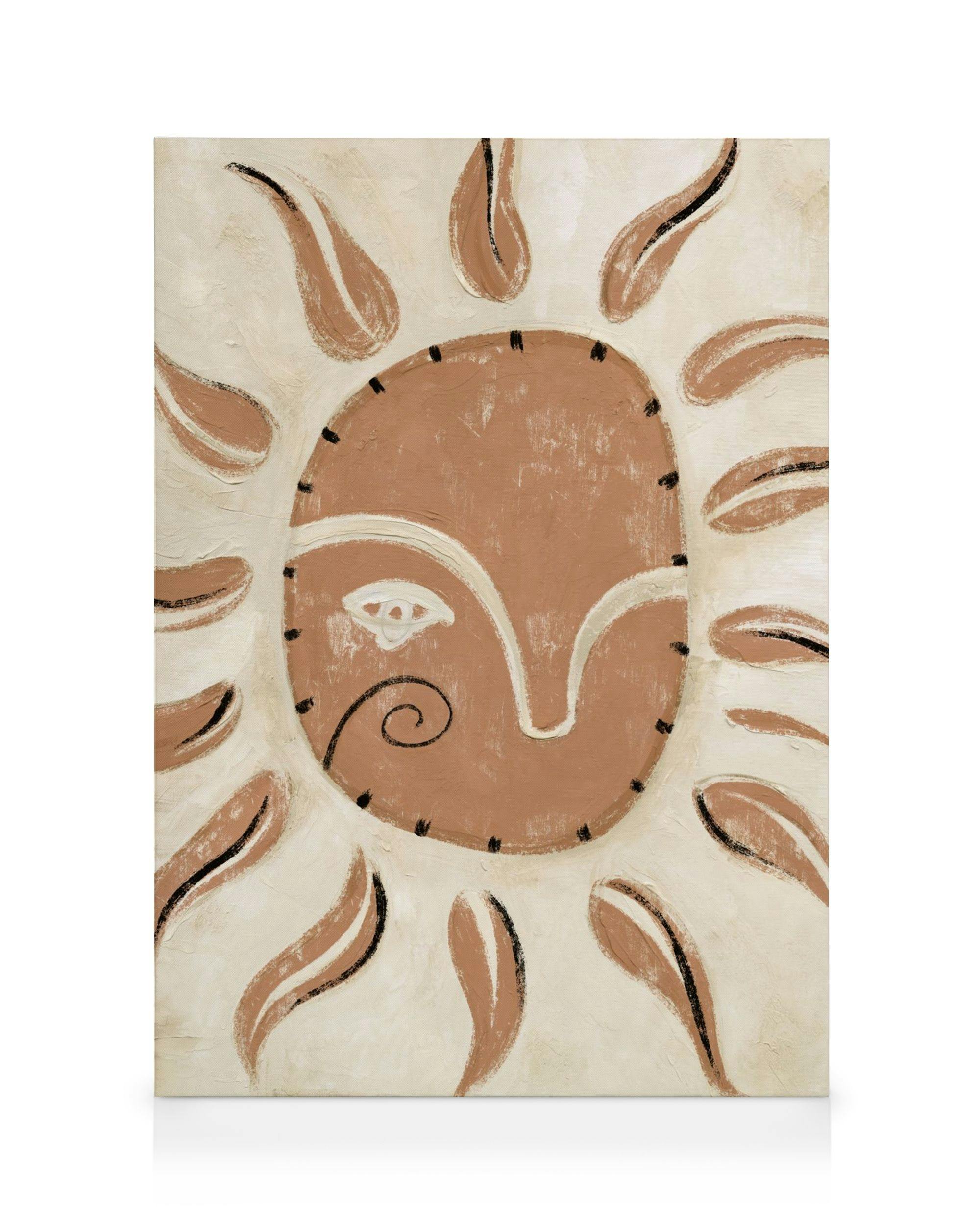 Canvastavlor Eye of the Sun Canvastavla (30x40 cm - Svart ram)