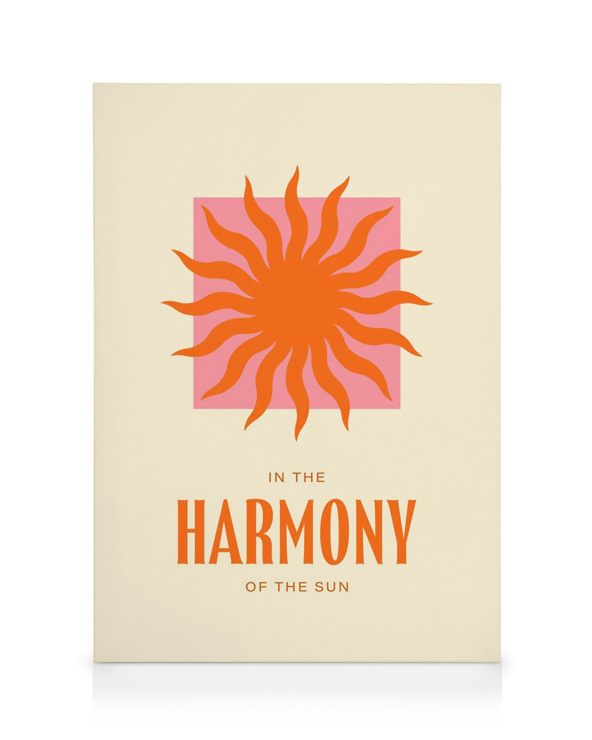 Harmony of the Sun Toile (70x100 cm - Cadre noir)  Illustrations
