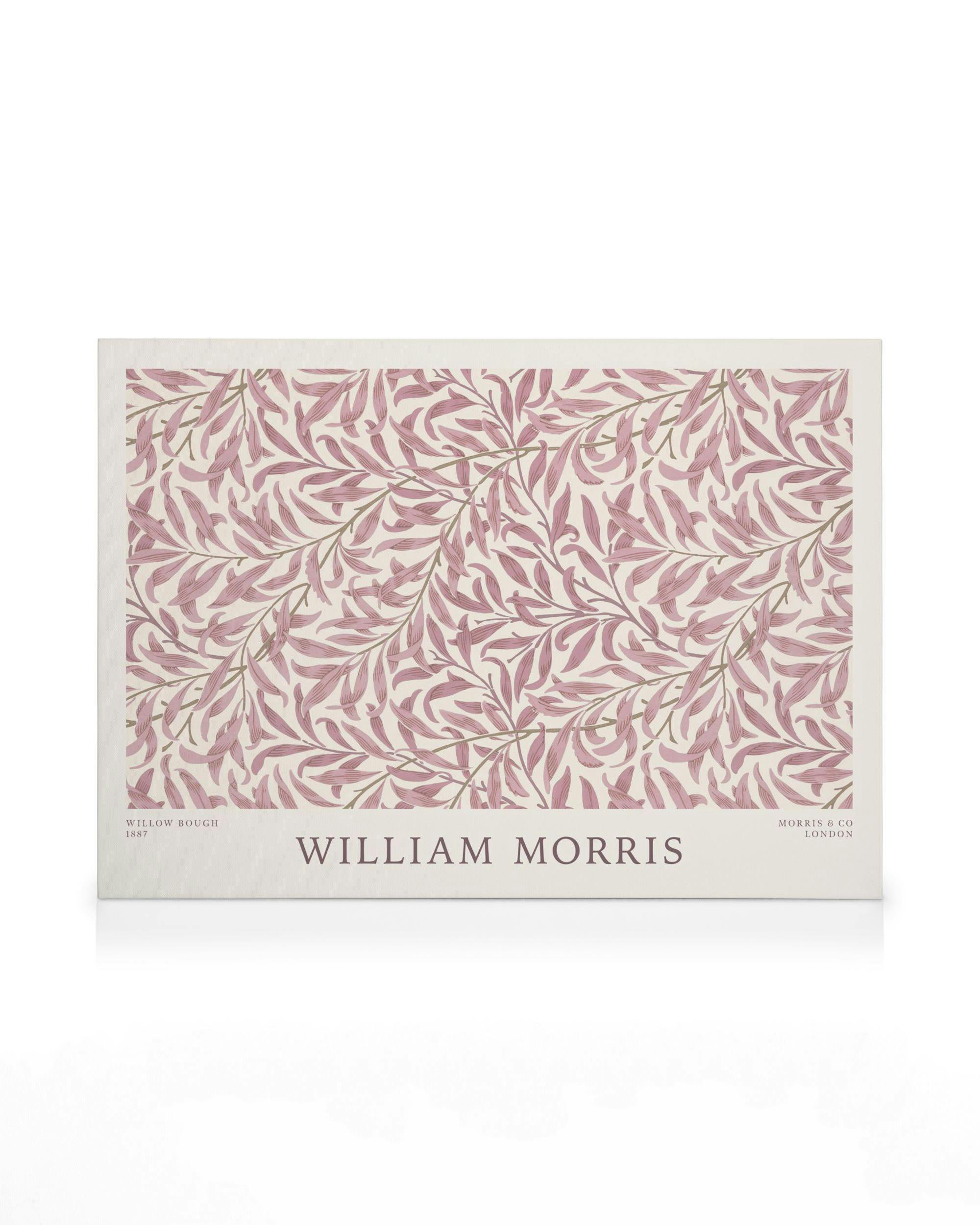 Canvas Prints William Morris - Willow Bough Pink Landscape Canvas print (100x140 cm)