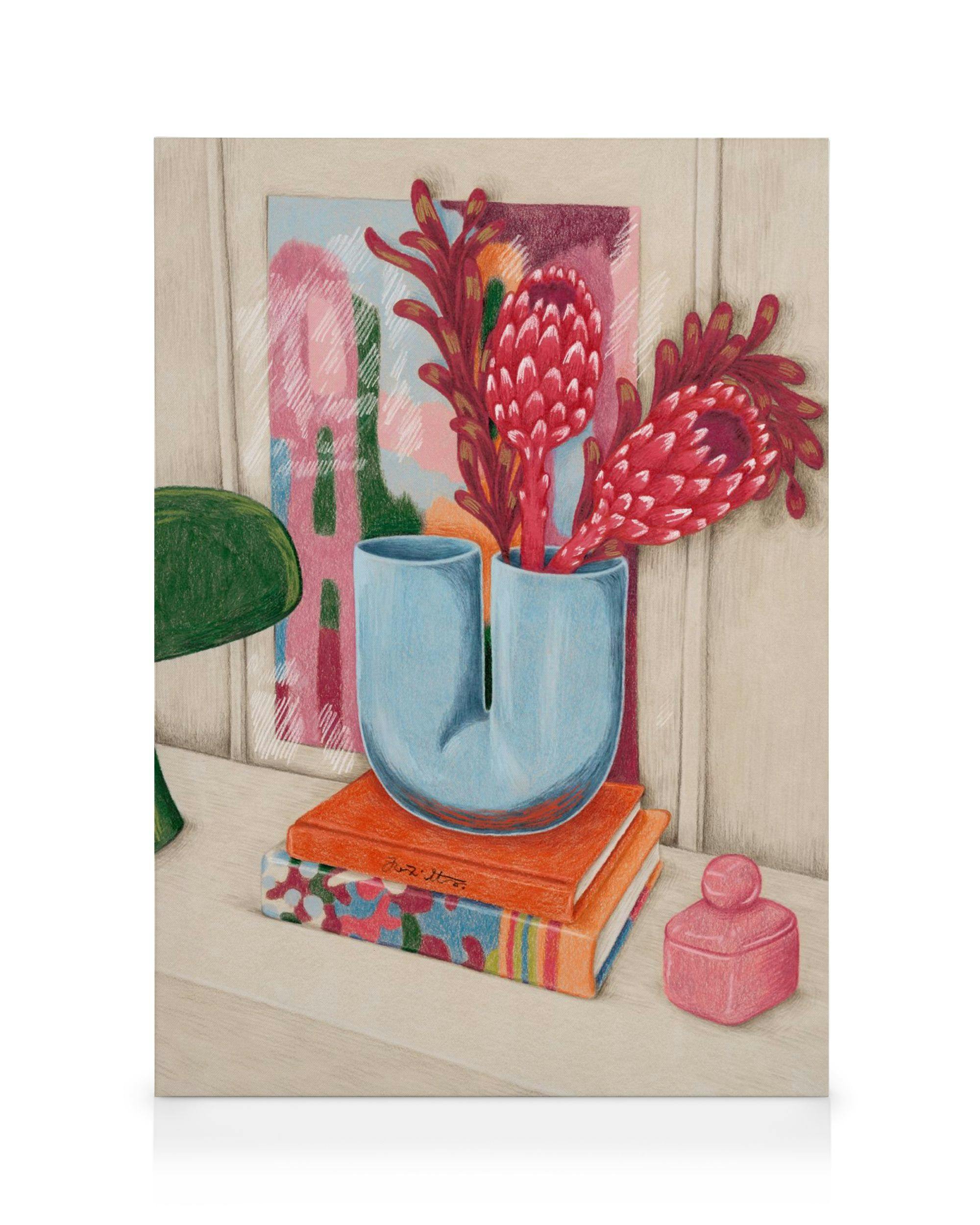 Canvas Prints From My Corner Canvas print (100x140 cm - Oak Frame)